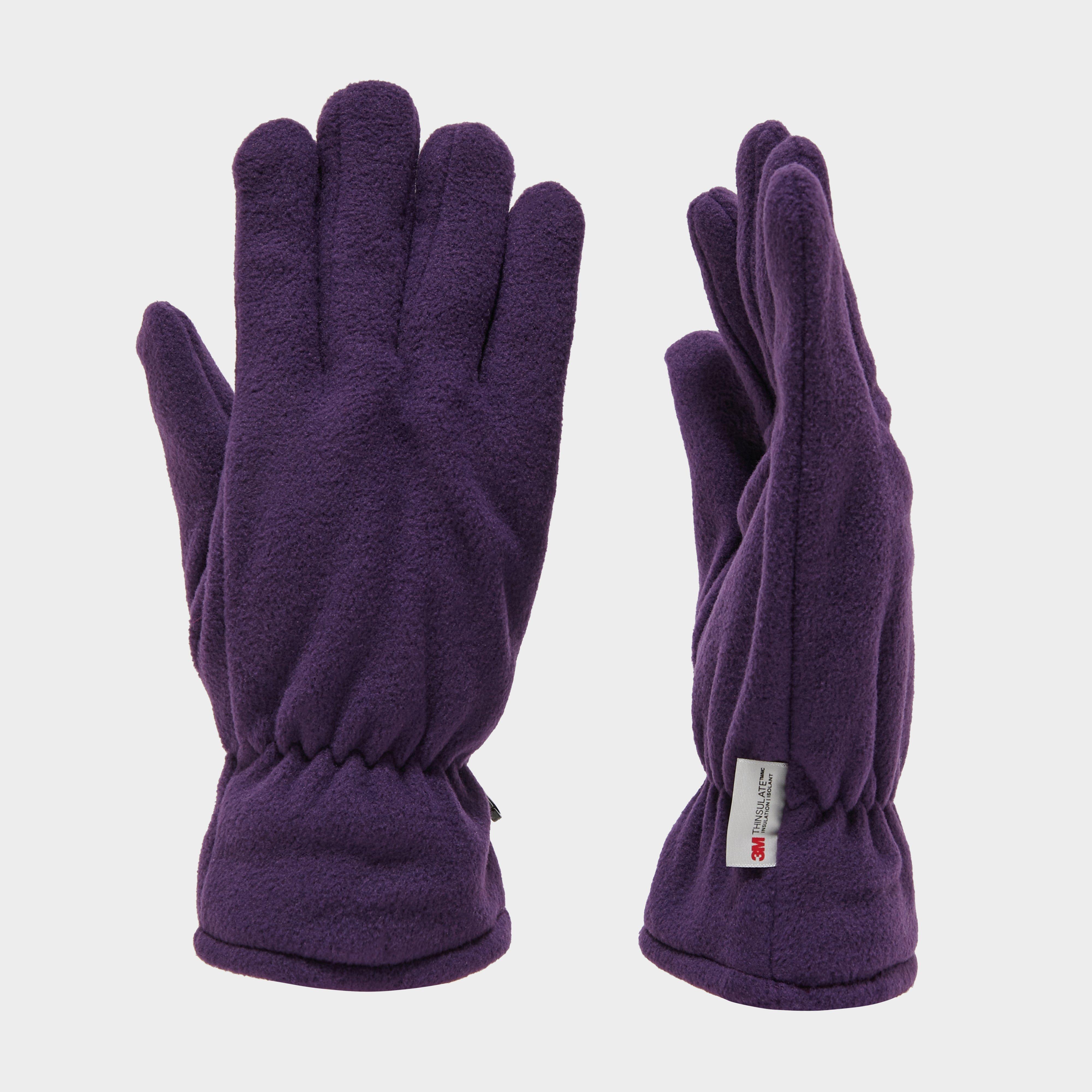 Peter Storm Unisex Thinsulate Fleece Gloves  Purple