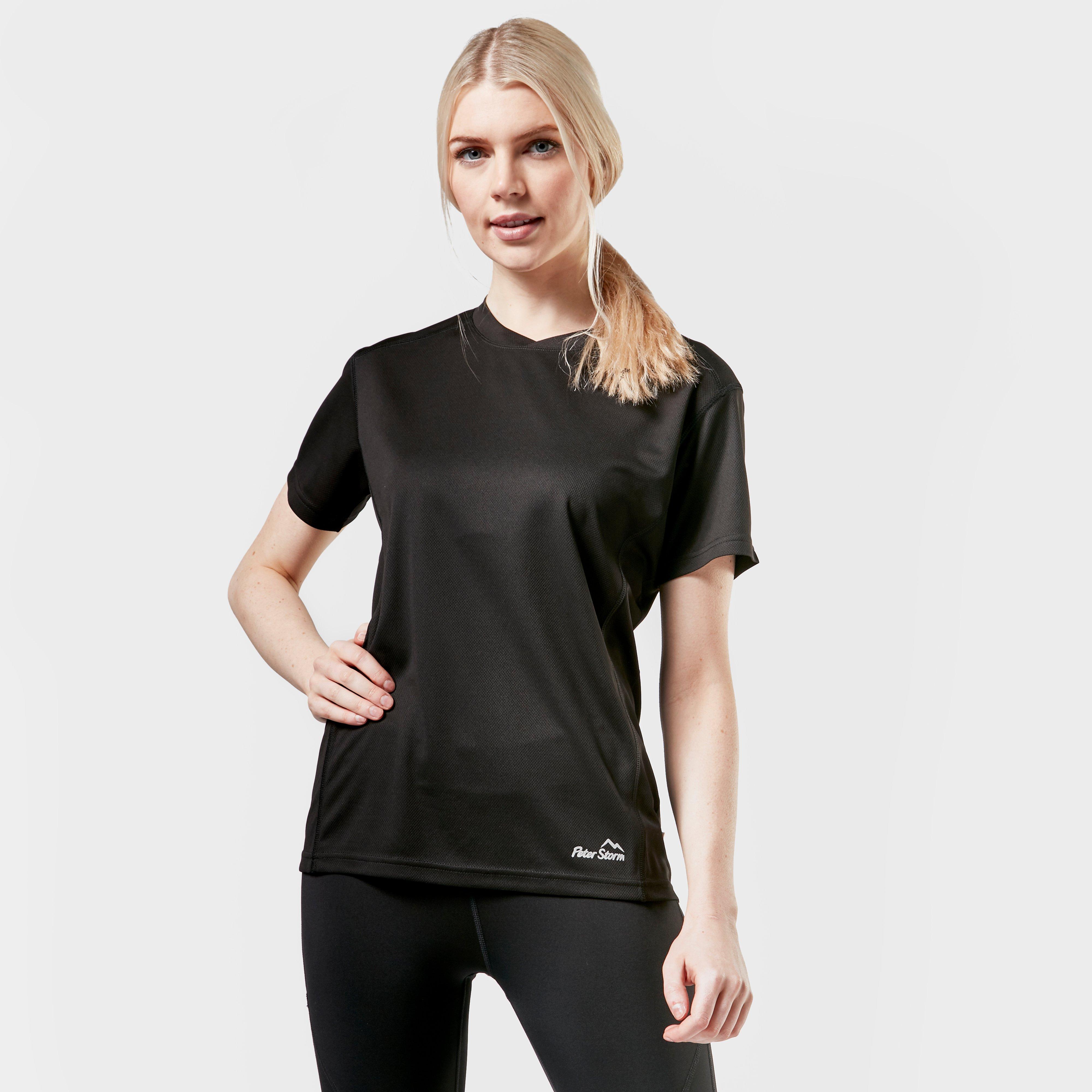 Peter Storm Womens Balance Short Sleeve T-shirt  Black