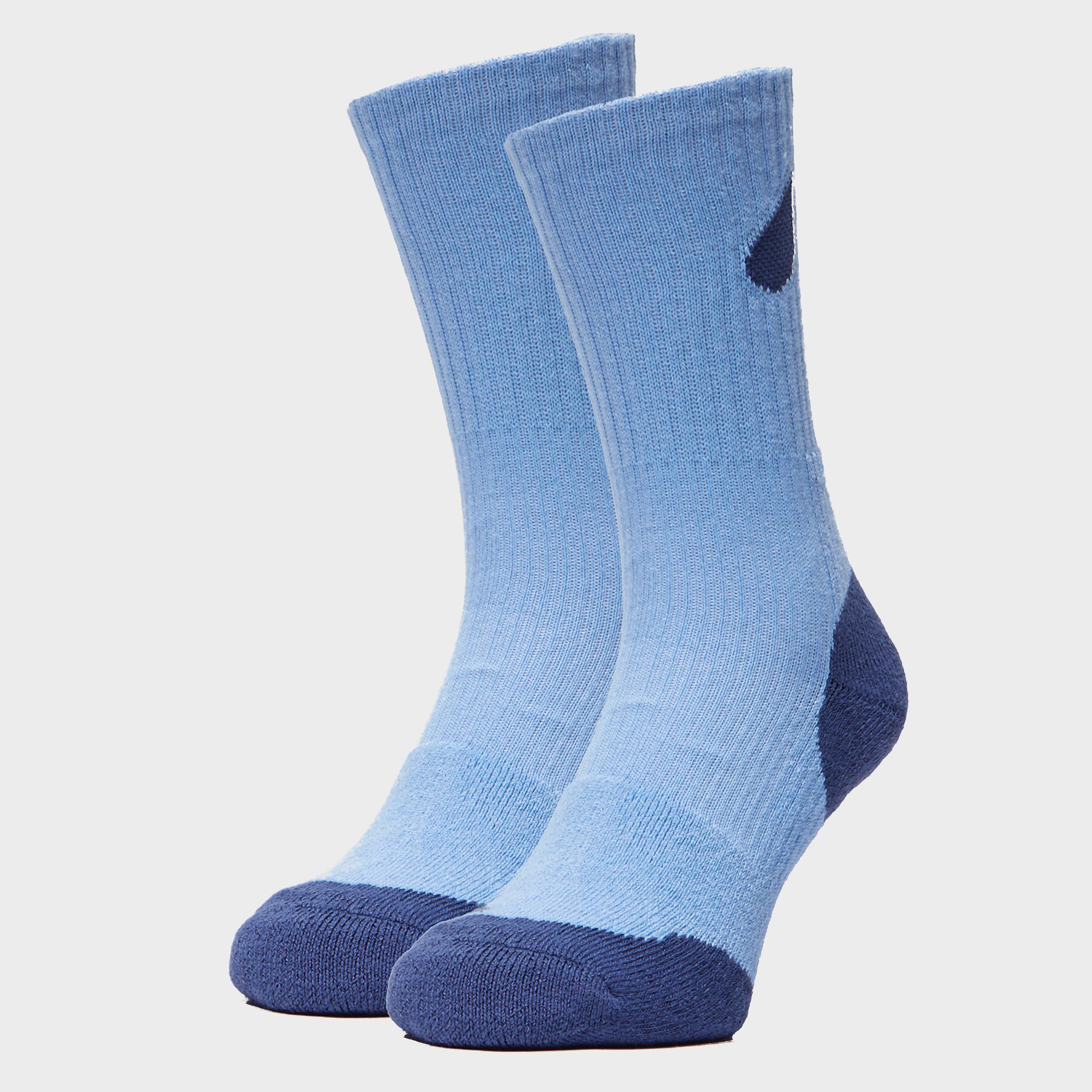 Peter Storm Womens Double Layer Socks - 2 Pack  Blue