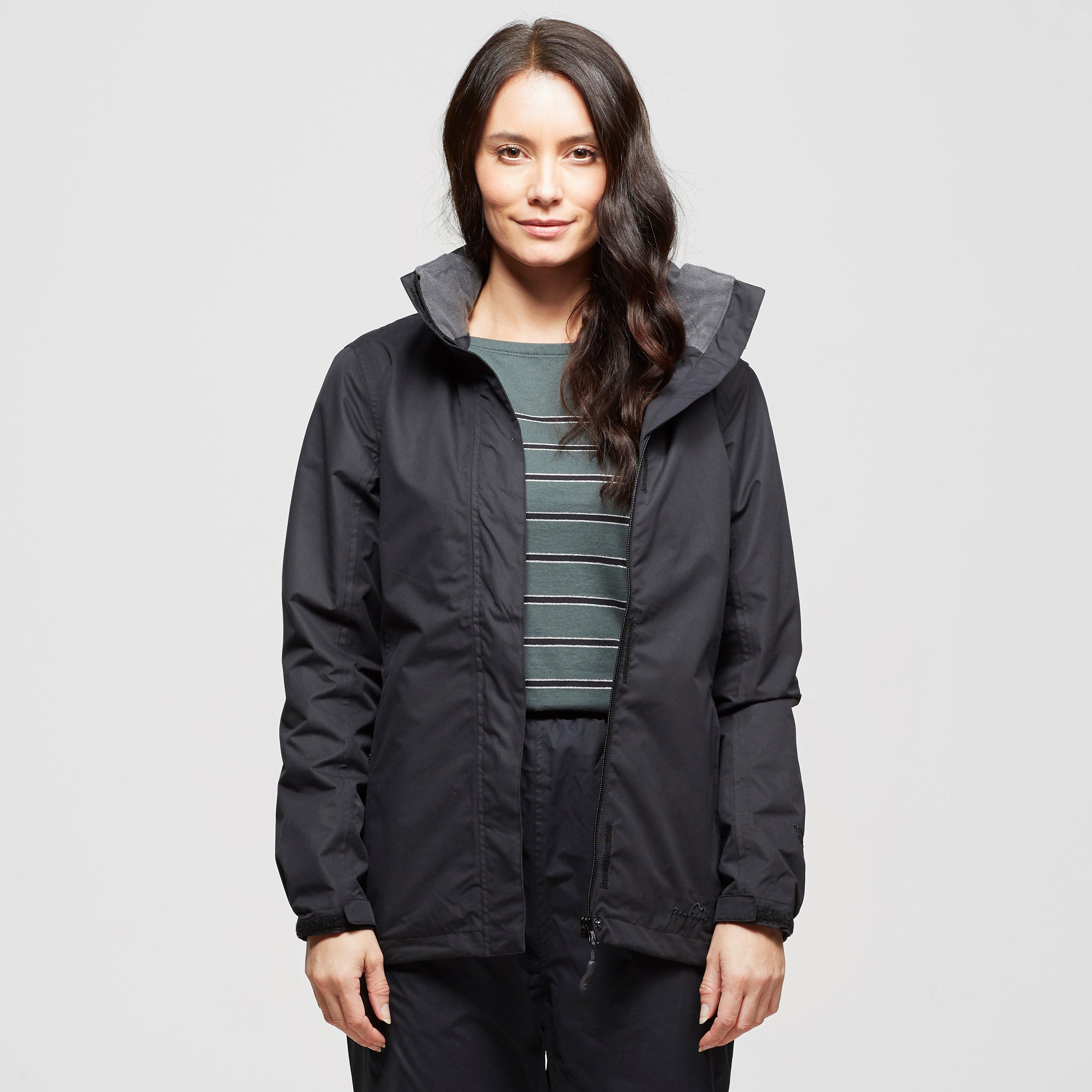 Peter Storm Womens Downpour Waterproof Jacket  Black