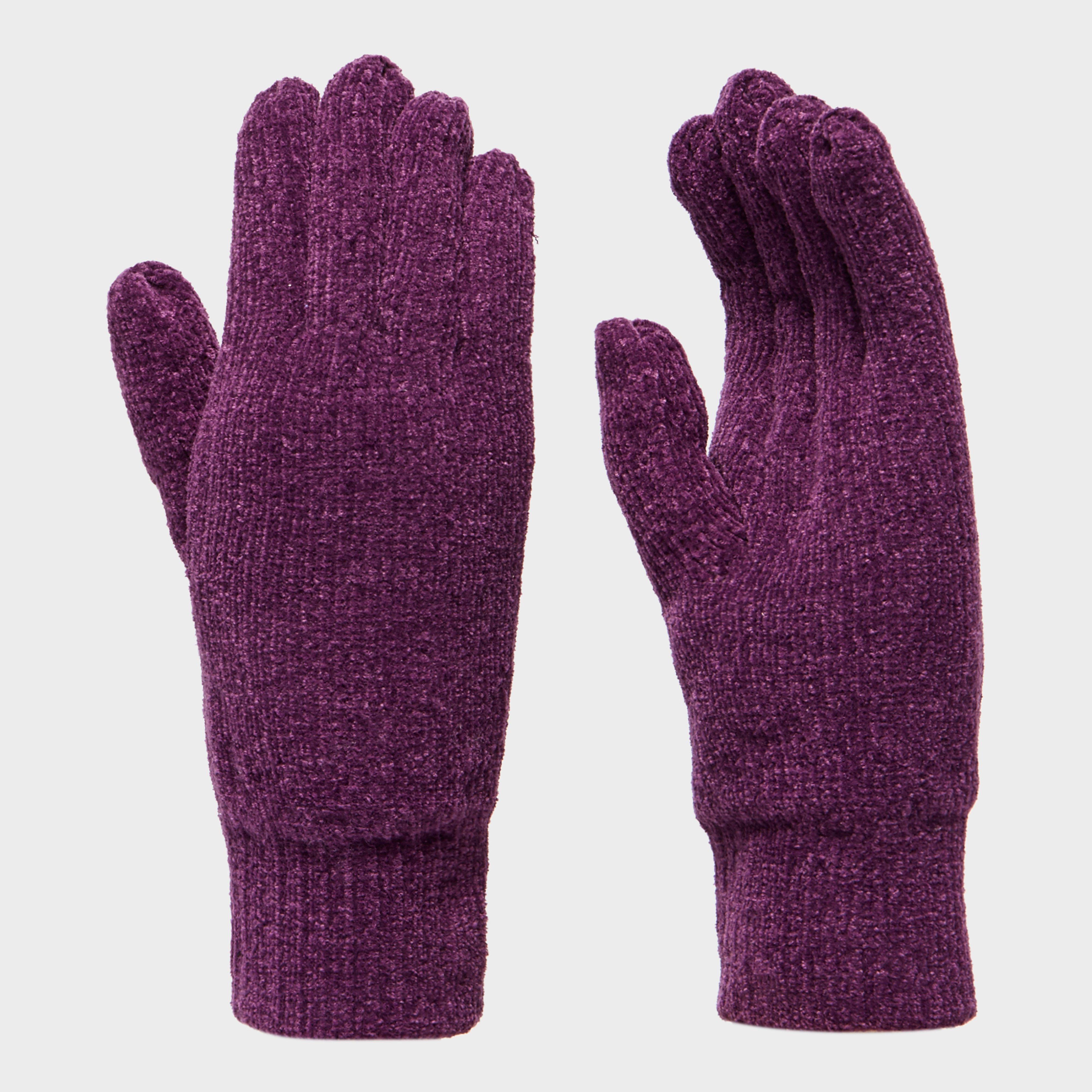 Peter Storm Womens Thinsulate Chennile Gloves  Purple