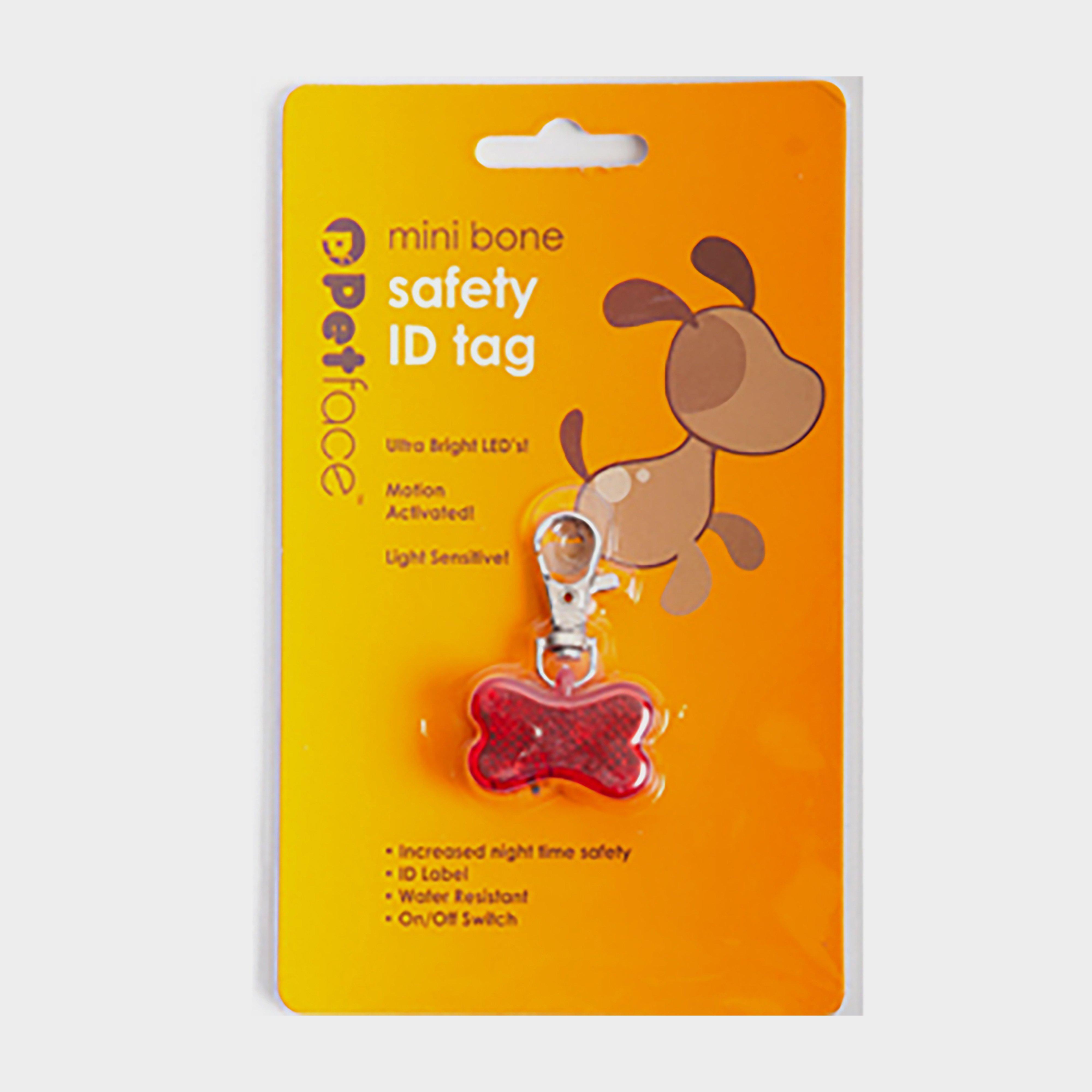 Petface Outdoor Paws Bone Id Safety Tag  Red