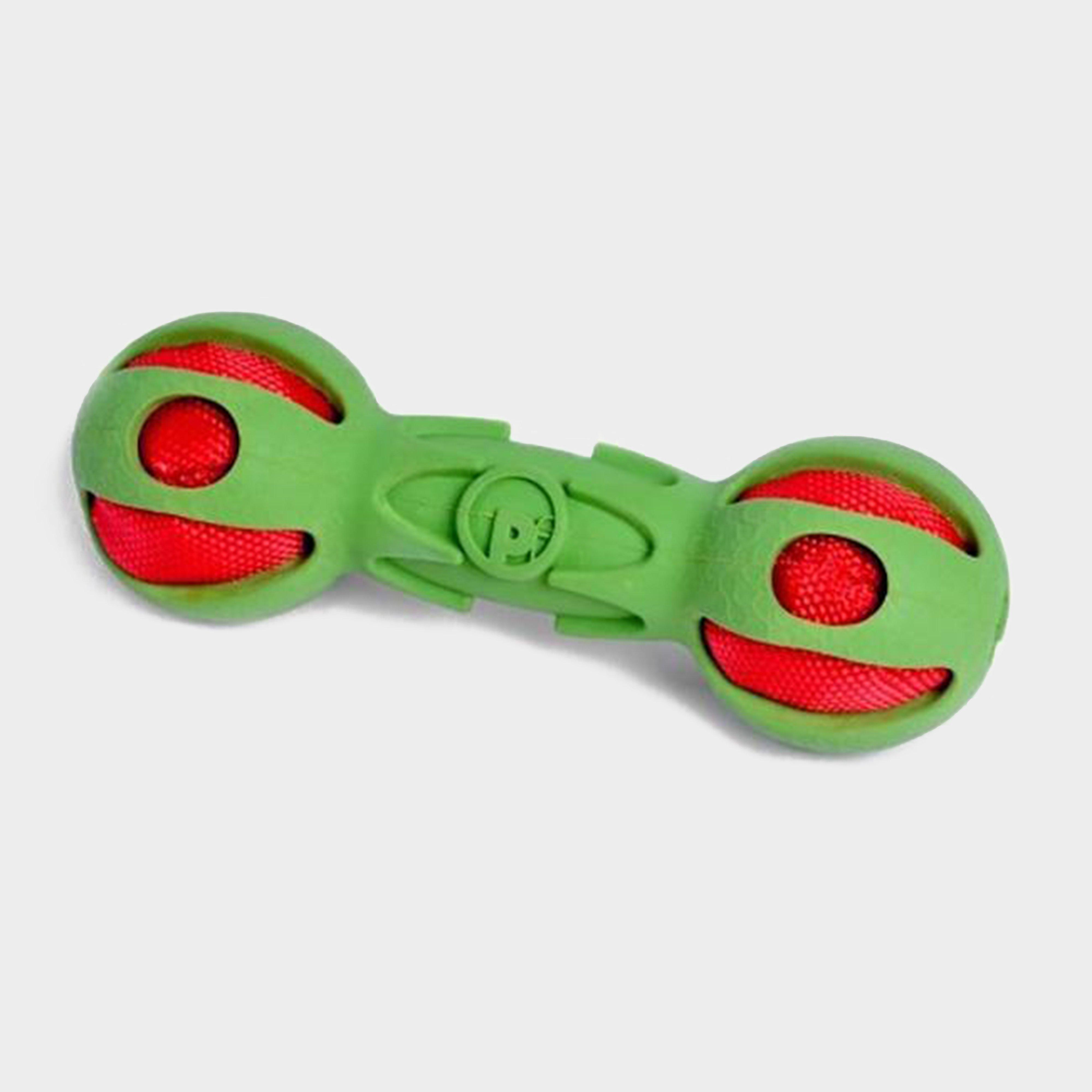 Petface Toyz Crinkle Dumbell  Green