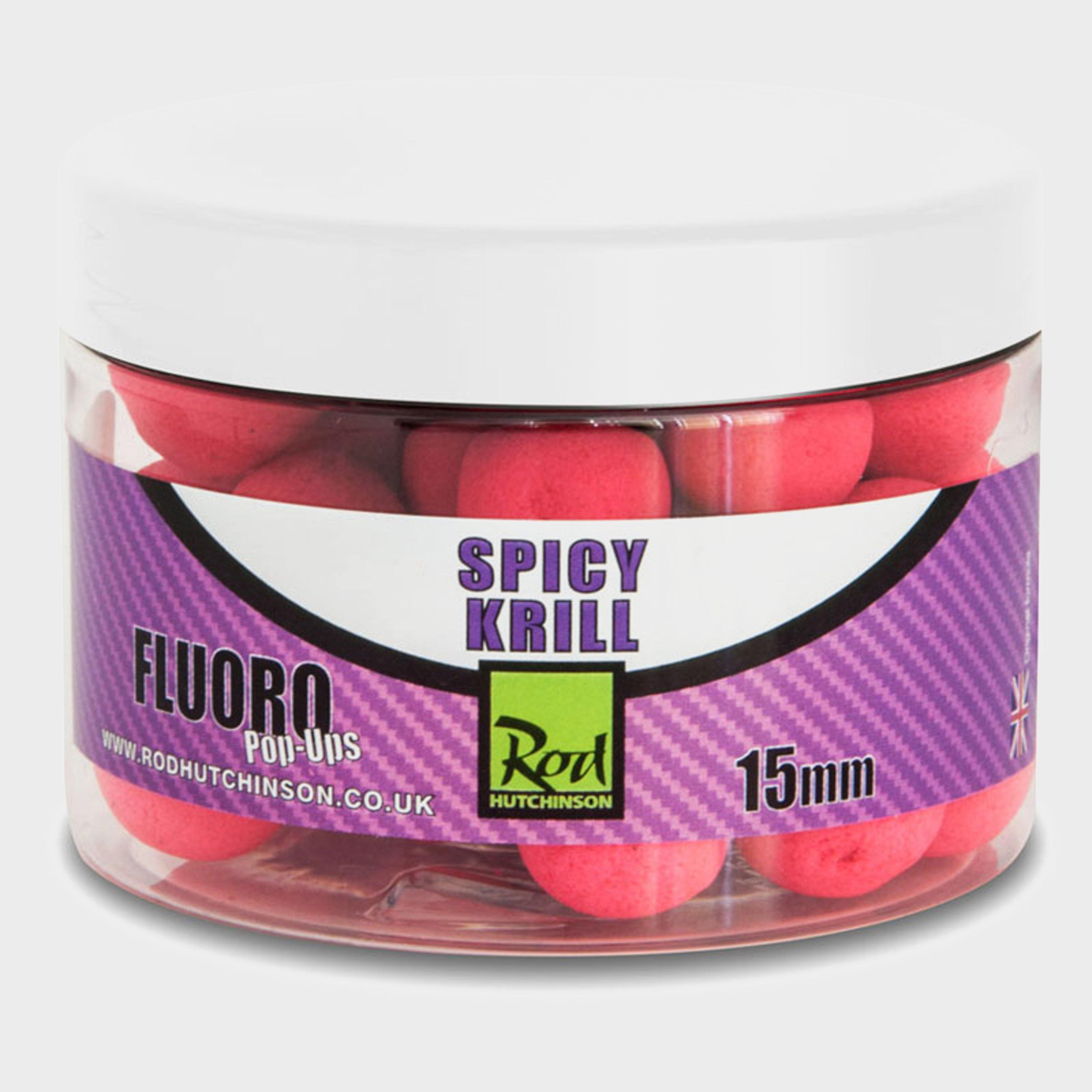 R Hutchinson Fluoro Pop Ups 15mm  Spicy Krill  Red