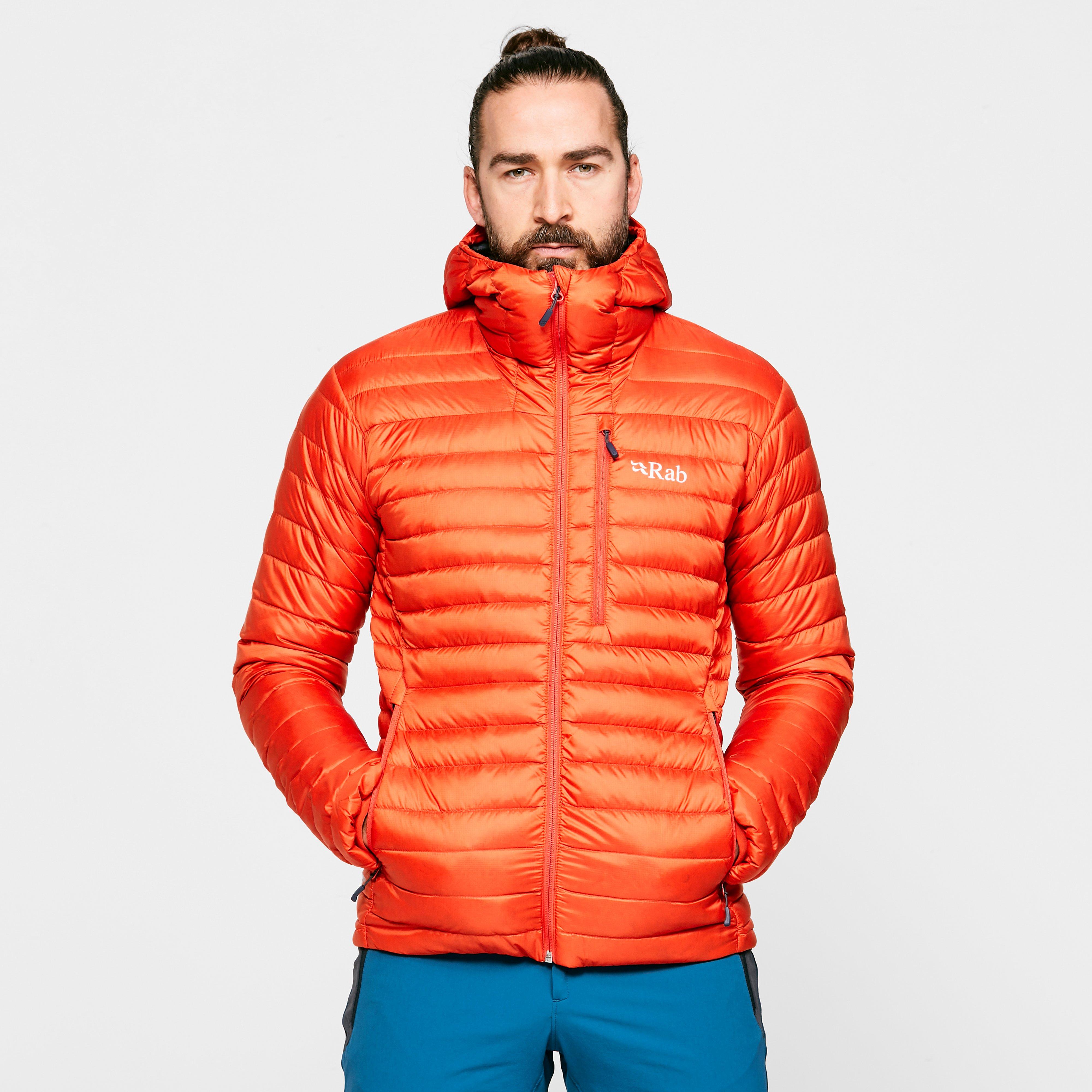 Rab Mens Microlight Alpine Down Jacket  Orange