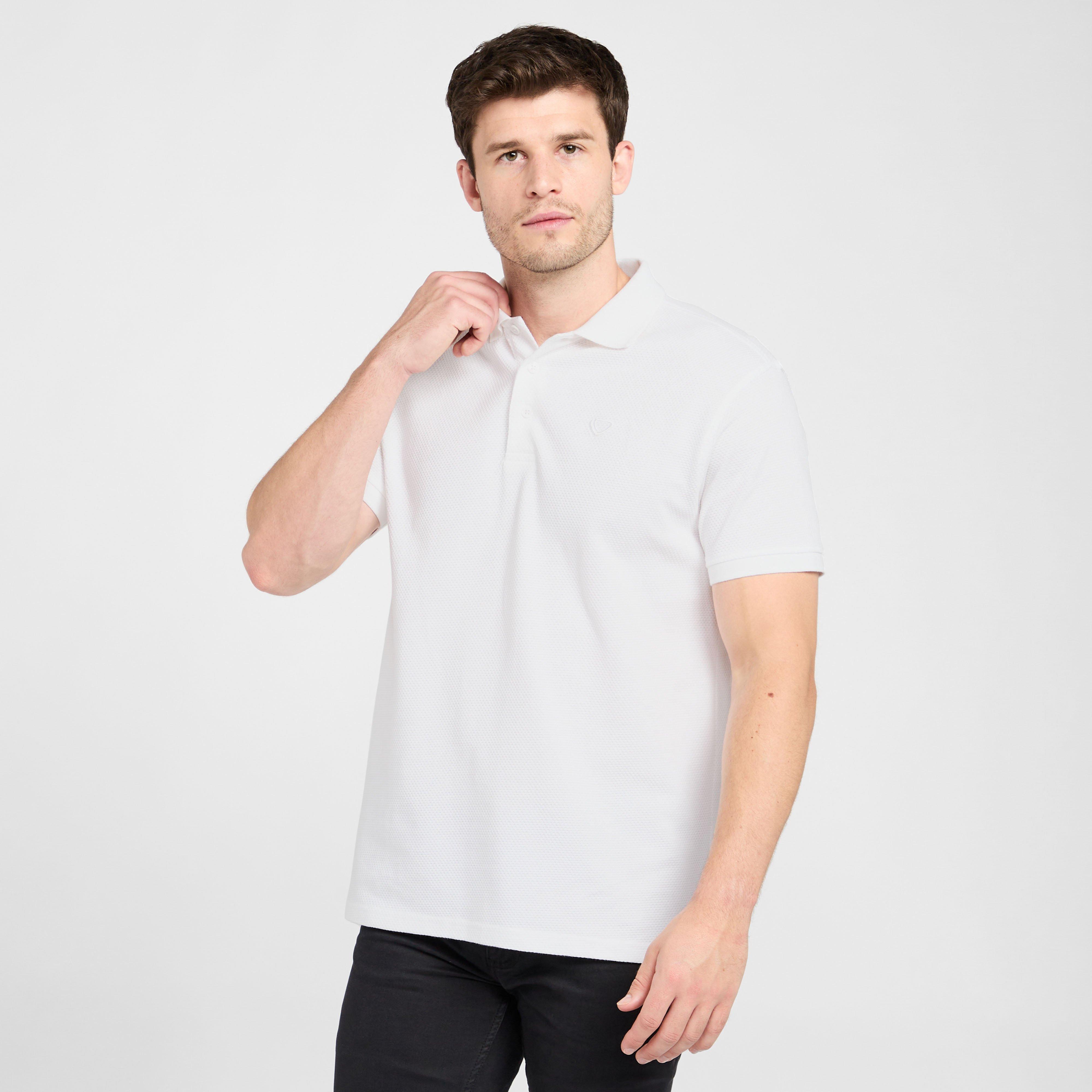 Brasher Mens Polo Shirt  White
