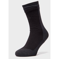 Sealskinz Mens Mid Length Hiking Socks  Black