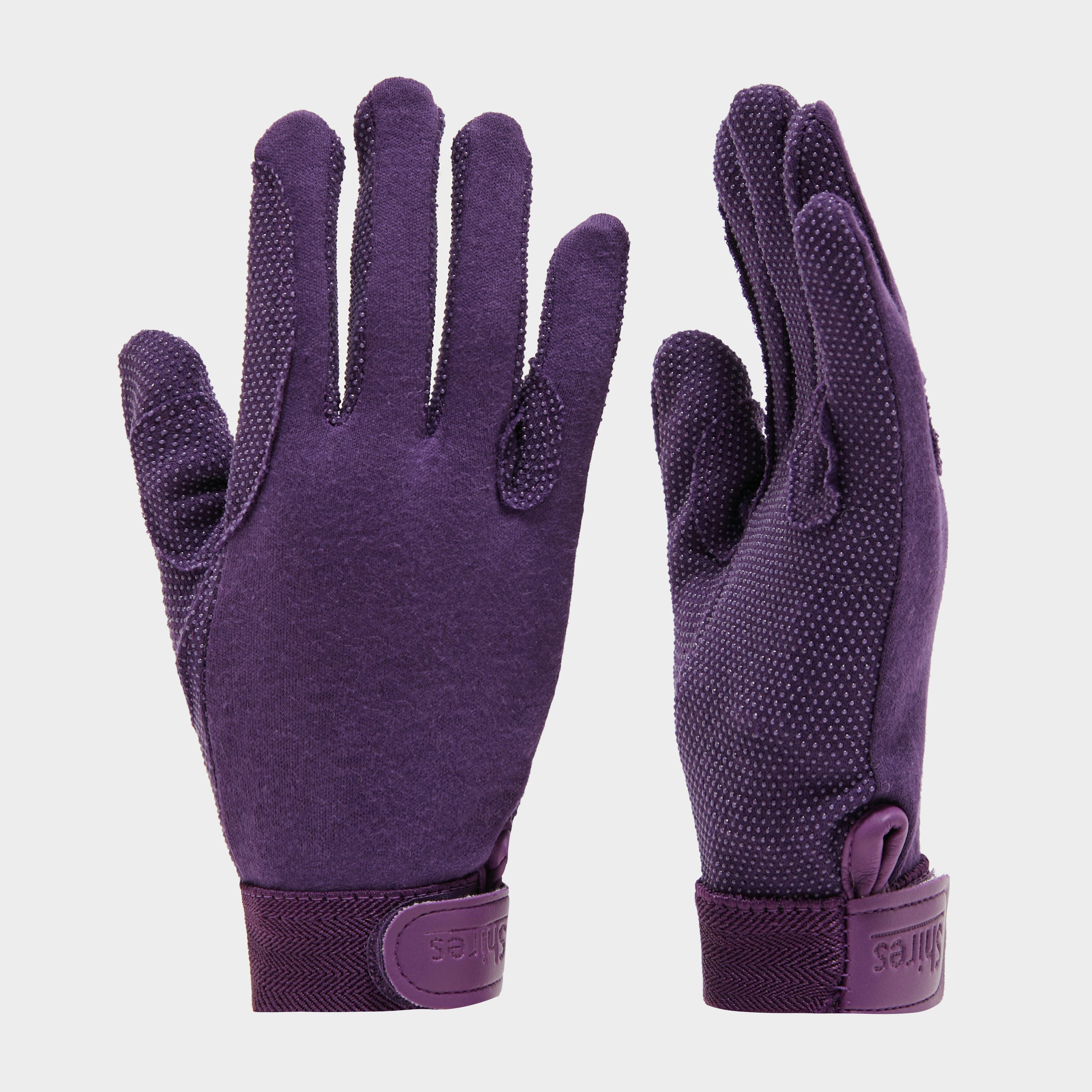 Shires Kids Newbury Gloves  Purple