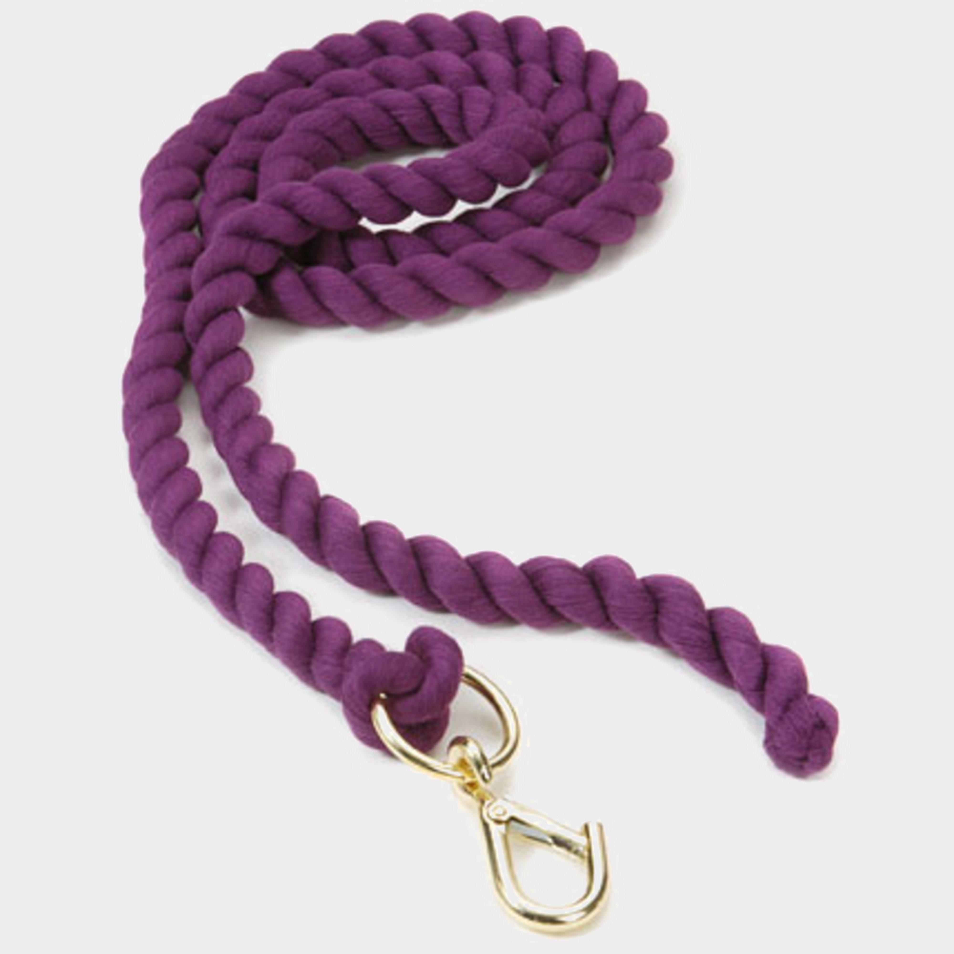 Shires Plain Headcollar Lead Rope  Purple