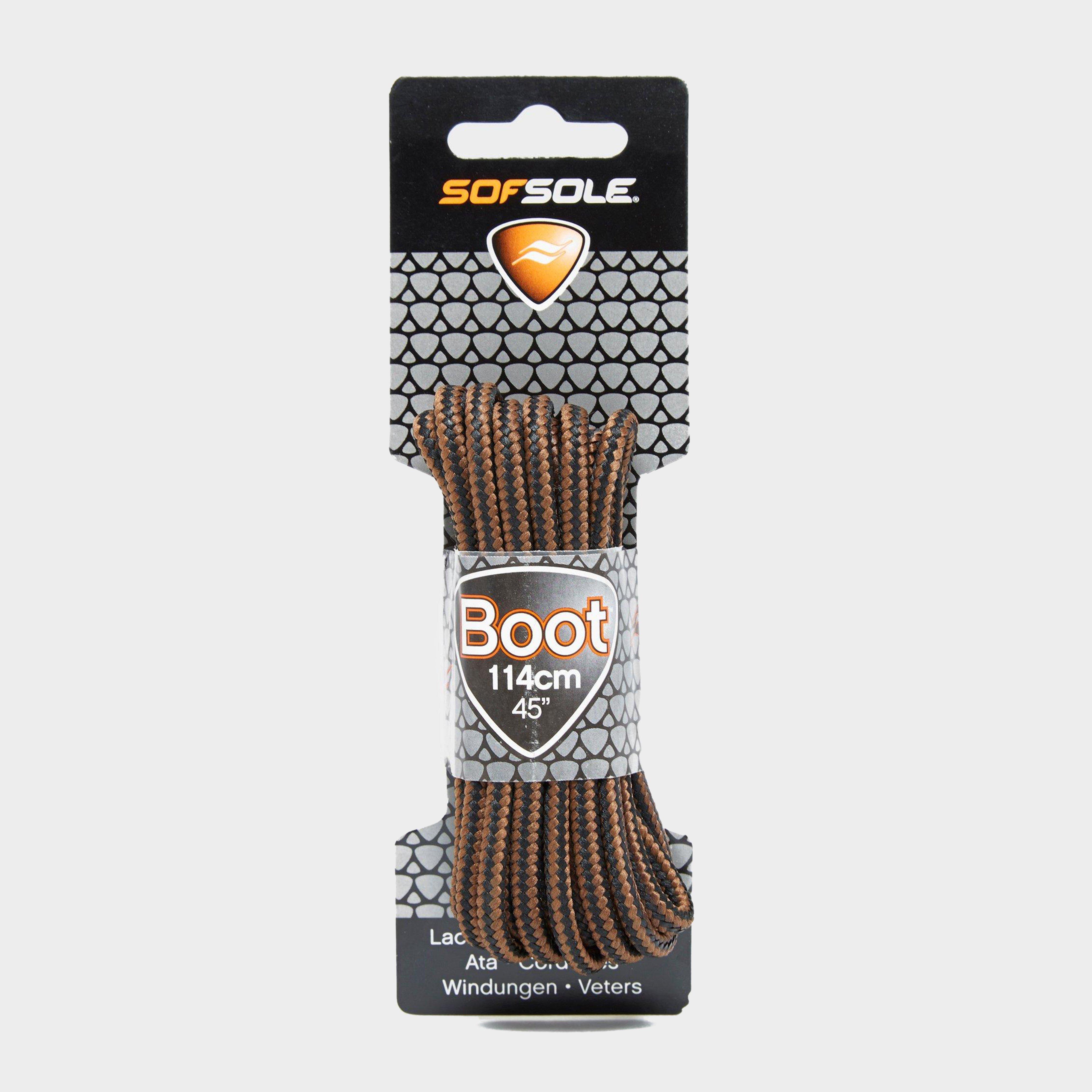 Sof Sole Wax Boot Laces - 114cm  Brown