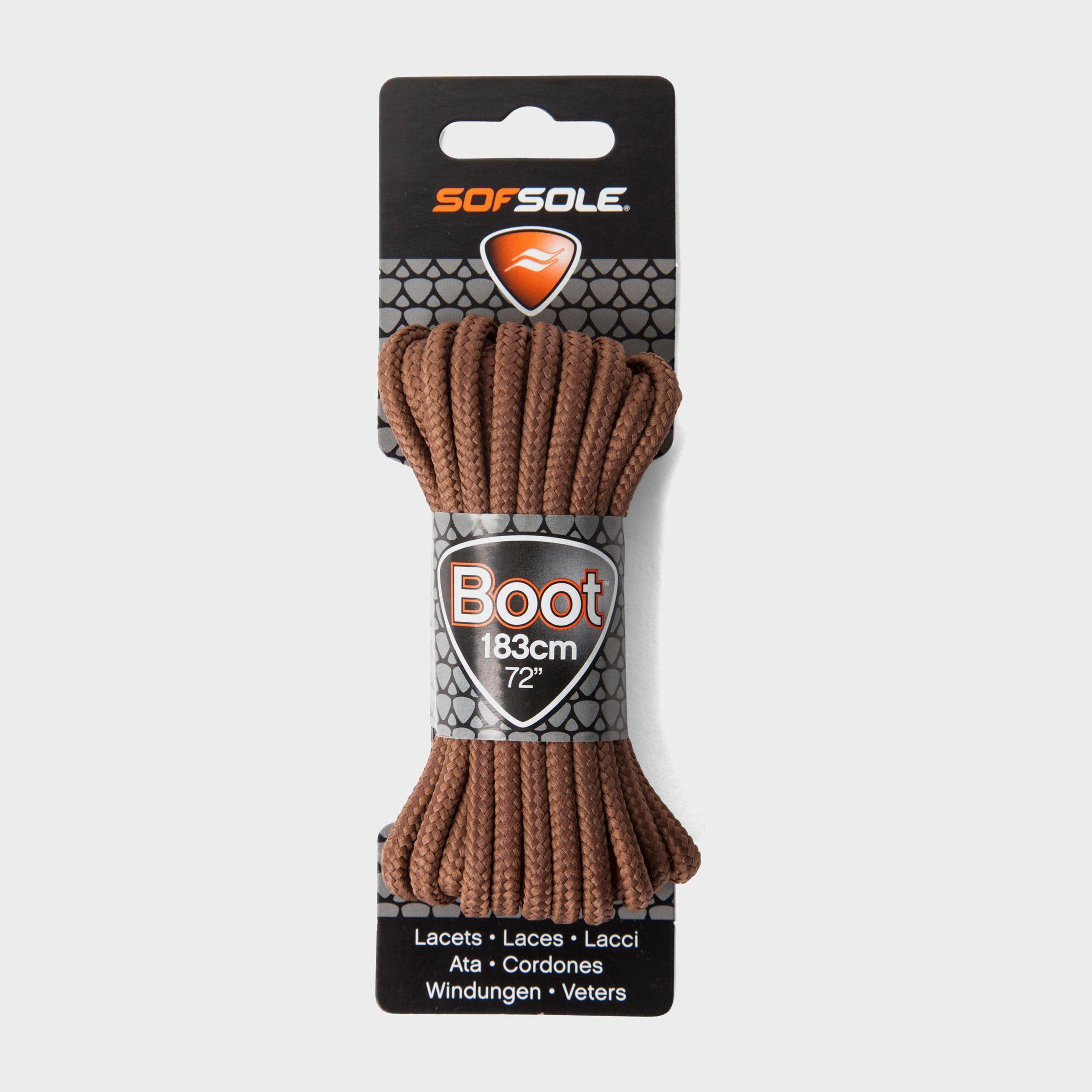 Sof Sole Wax Boot Laces - 183cm  Brown