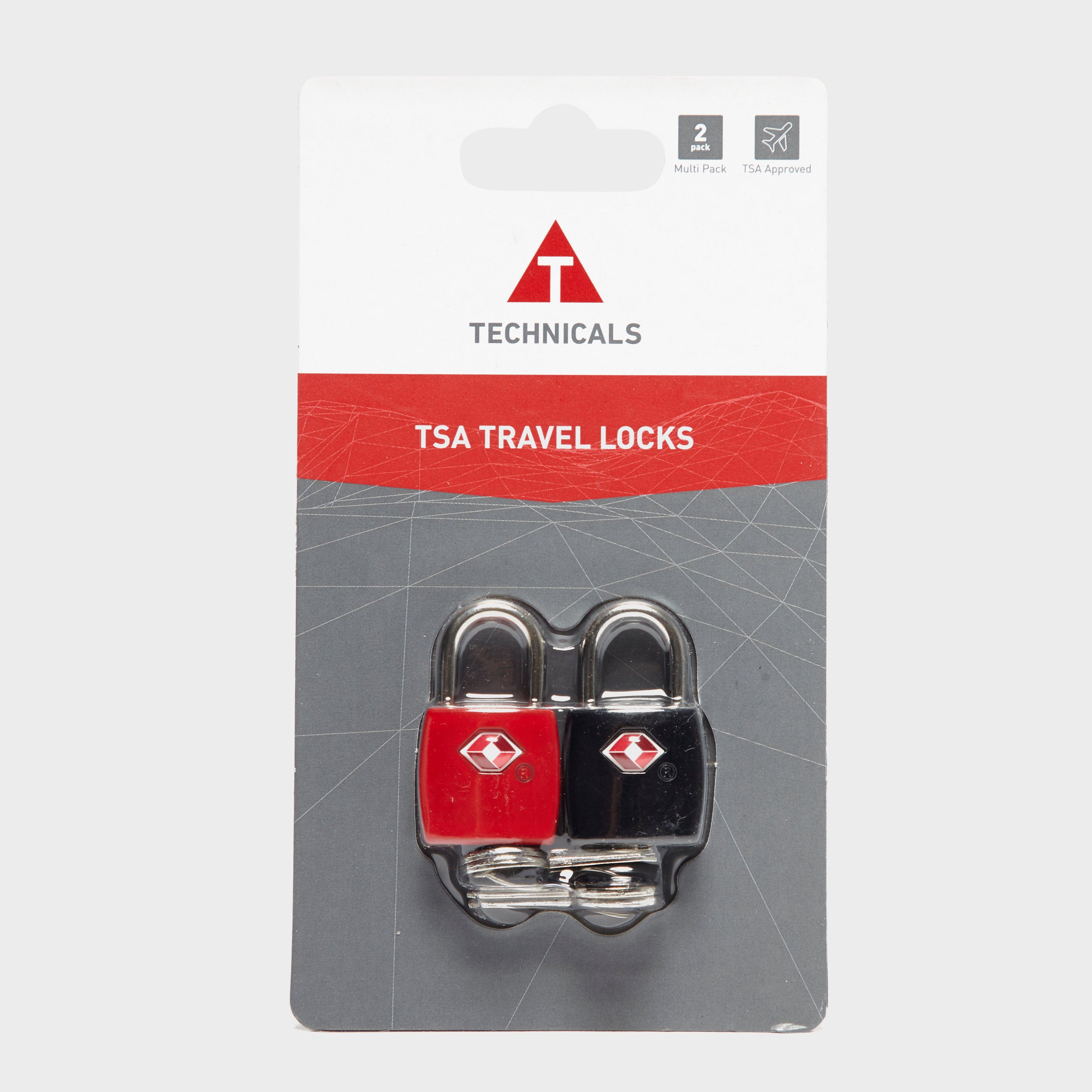Technicals Set Of 2 Tsa Approved Key Locks  Multi Coloured