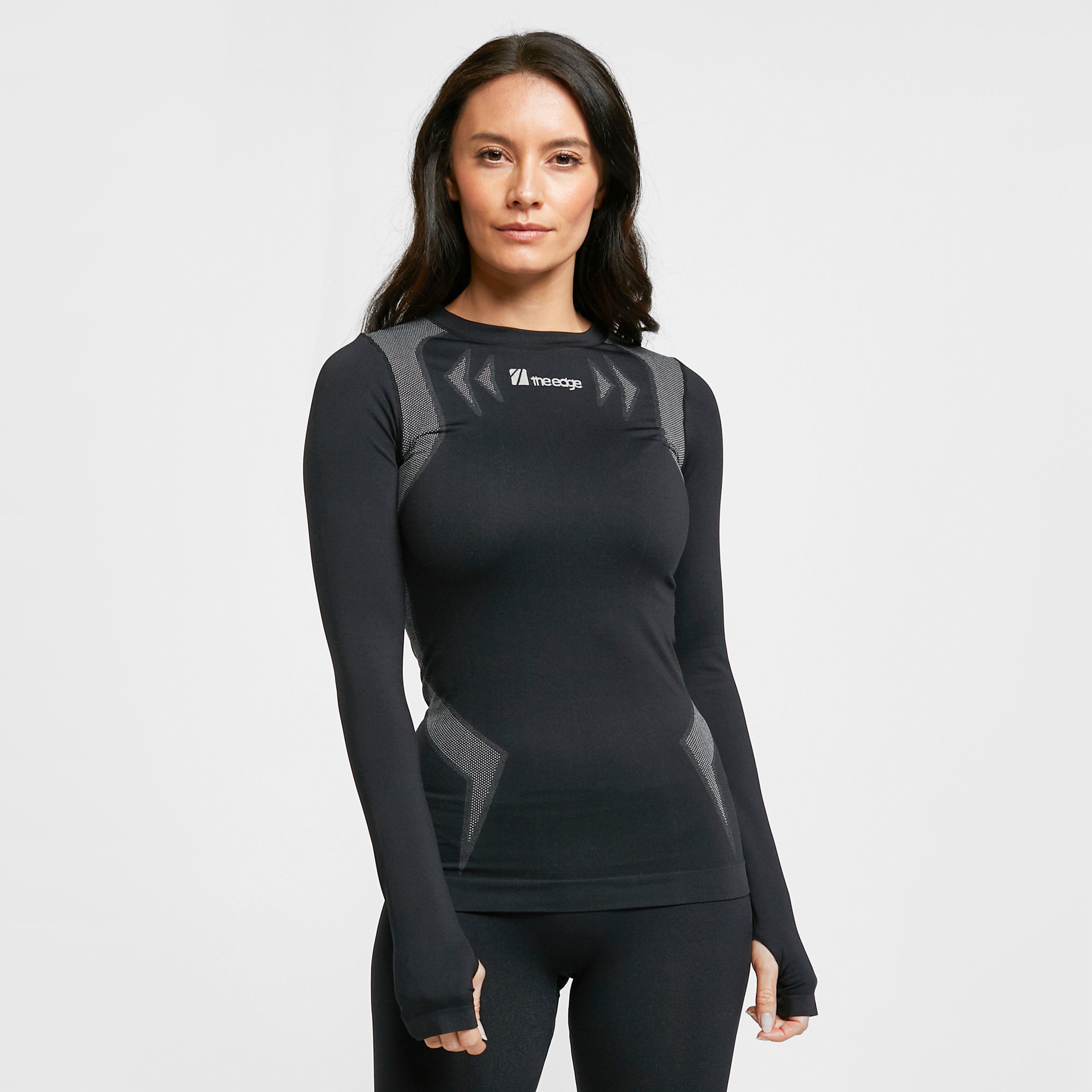 The Edge Womens Flow Form Baselayer Top  Black