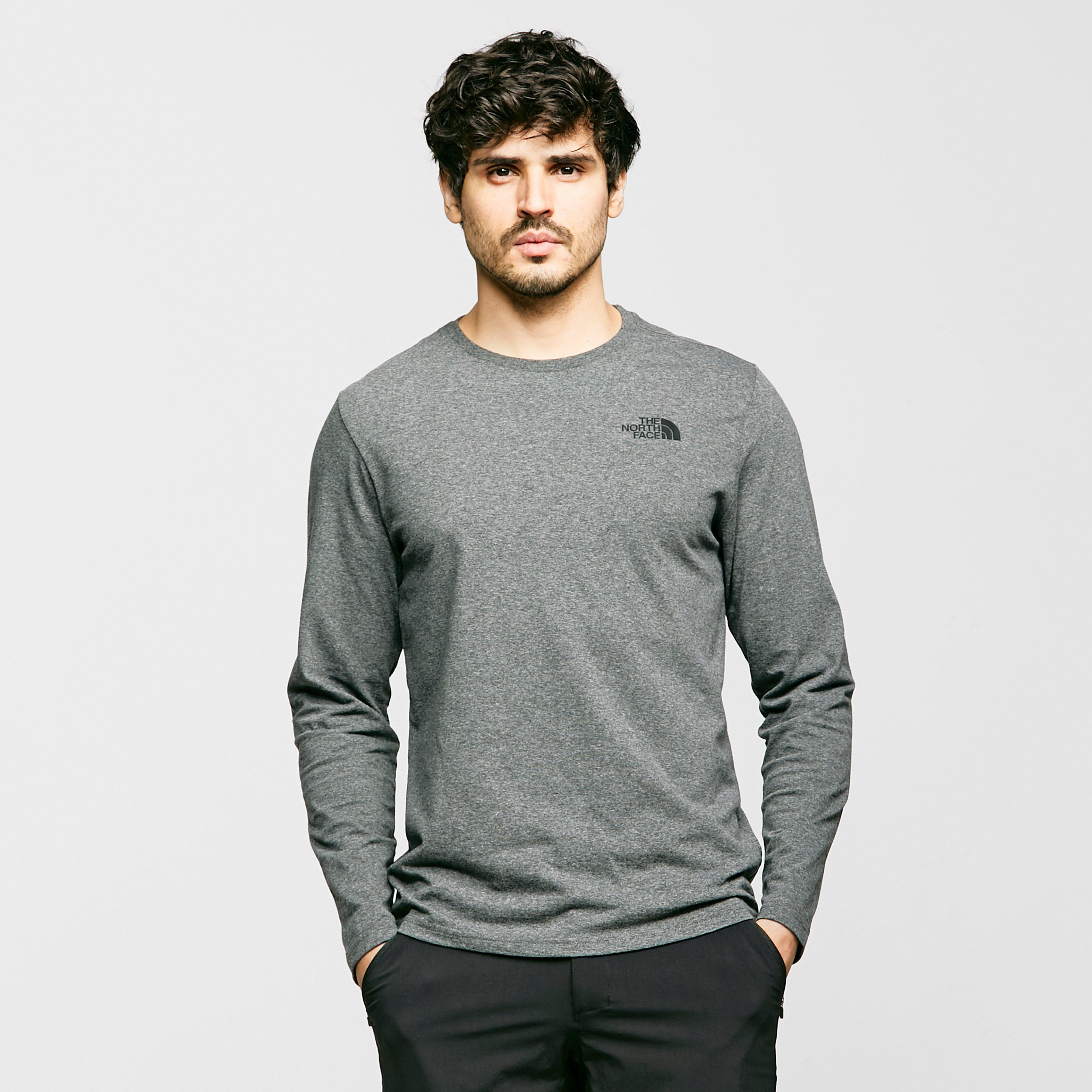 The North Face Mens Long Sleeve Easy T-shirt  Grey