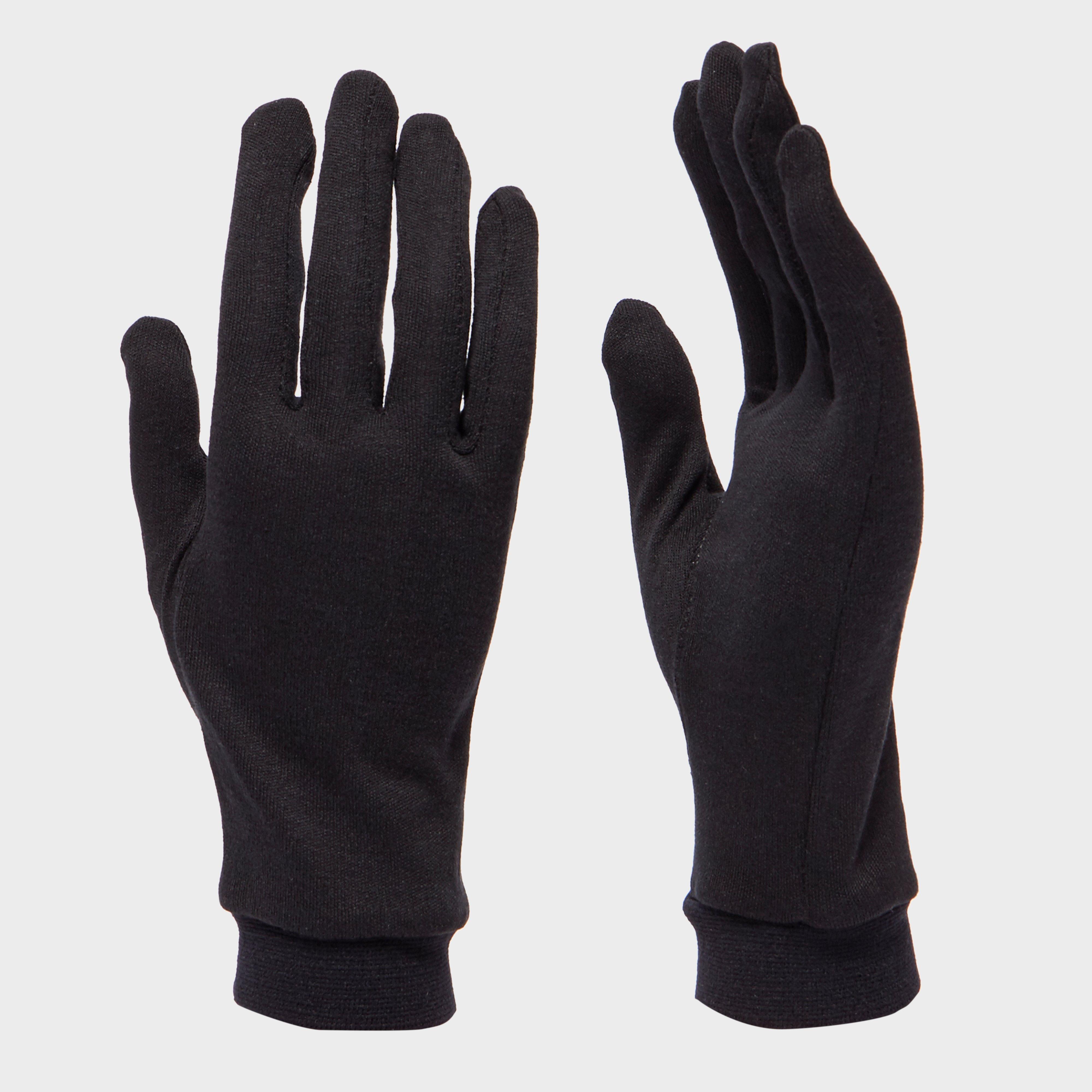 Trekmates Unisex Silk Gloves  Black