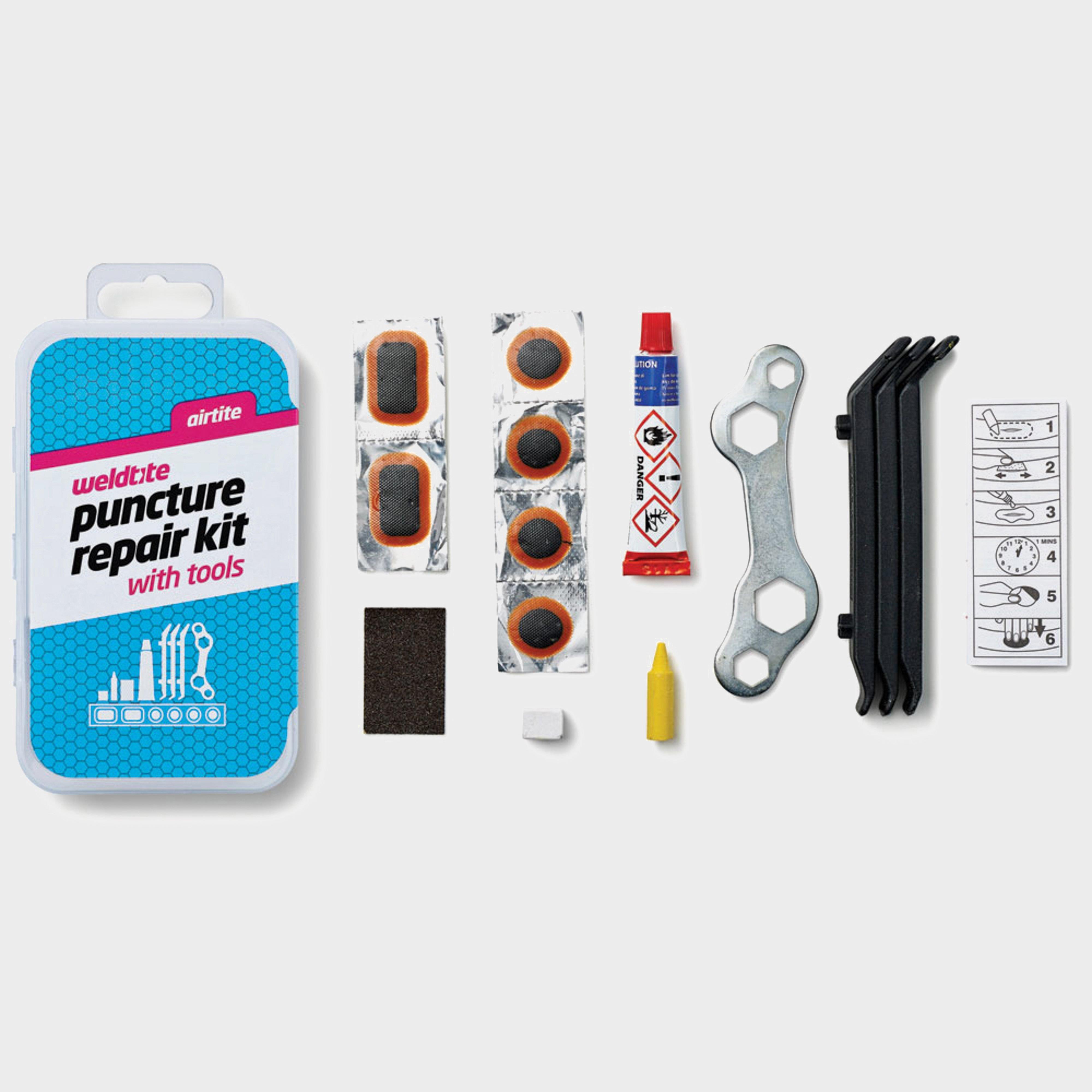 Weldtite Puncture Cure Kit (includes Spanner And Tyre Lever  Multi Coloured