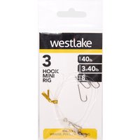 Westlake 3 Hook Mini Rig  3up  Size 8  Multi Coloured