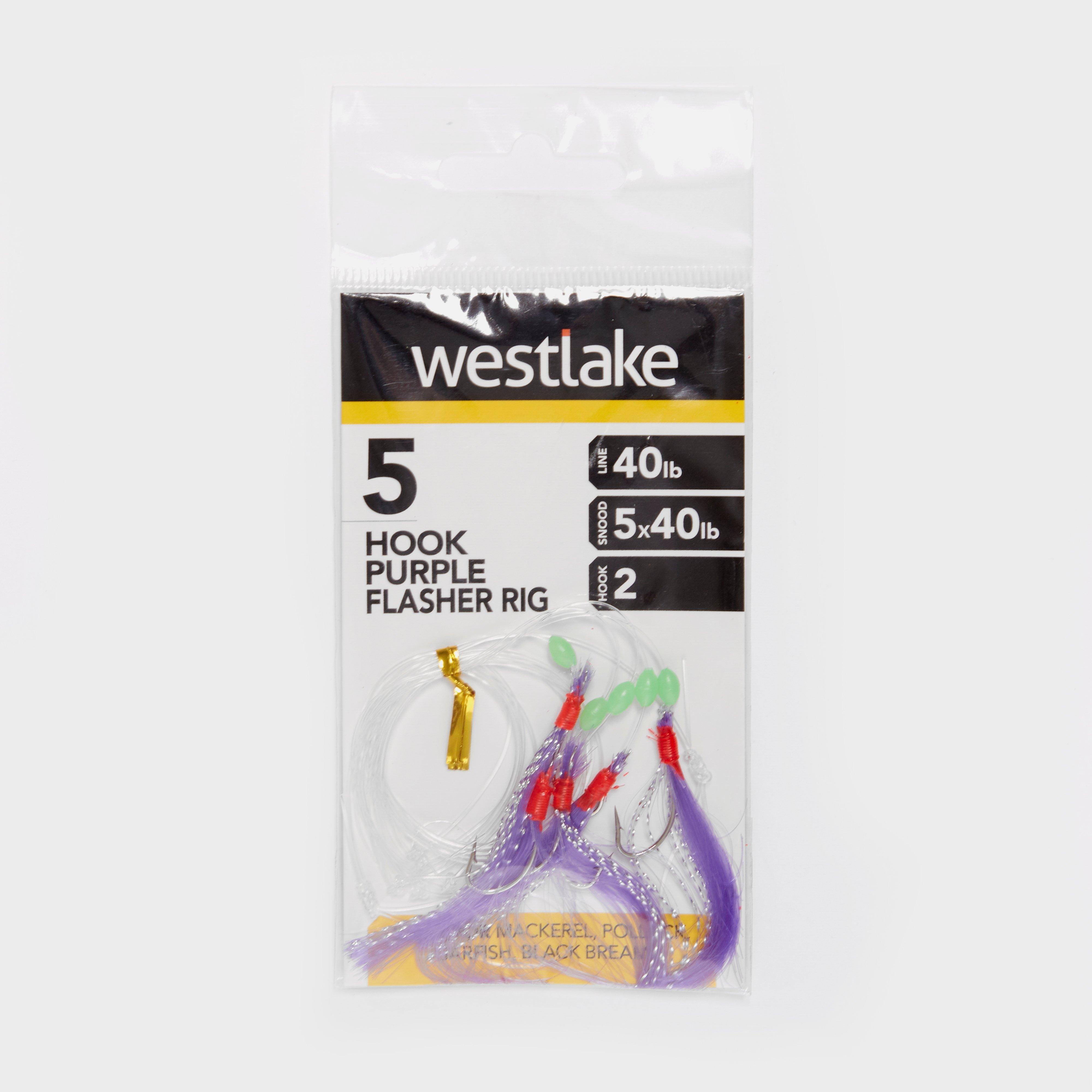 Westlake 5 Hook Purple Flasher 2  Multi Coloured