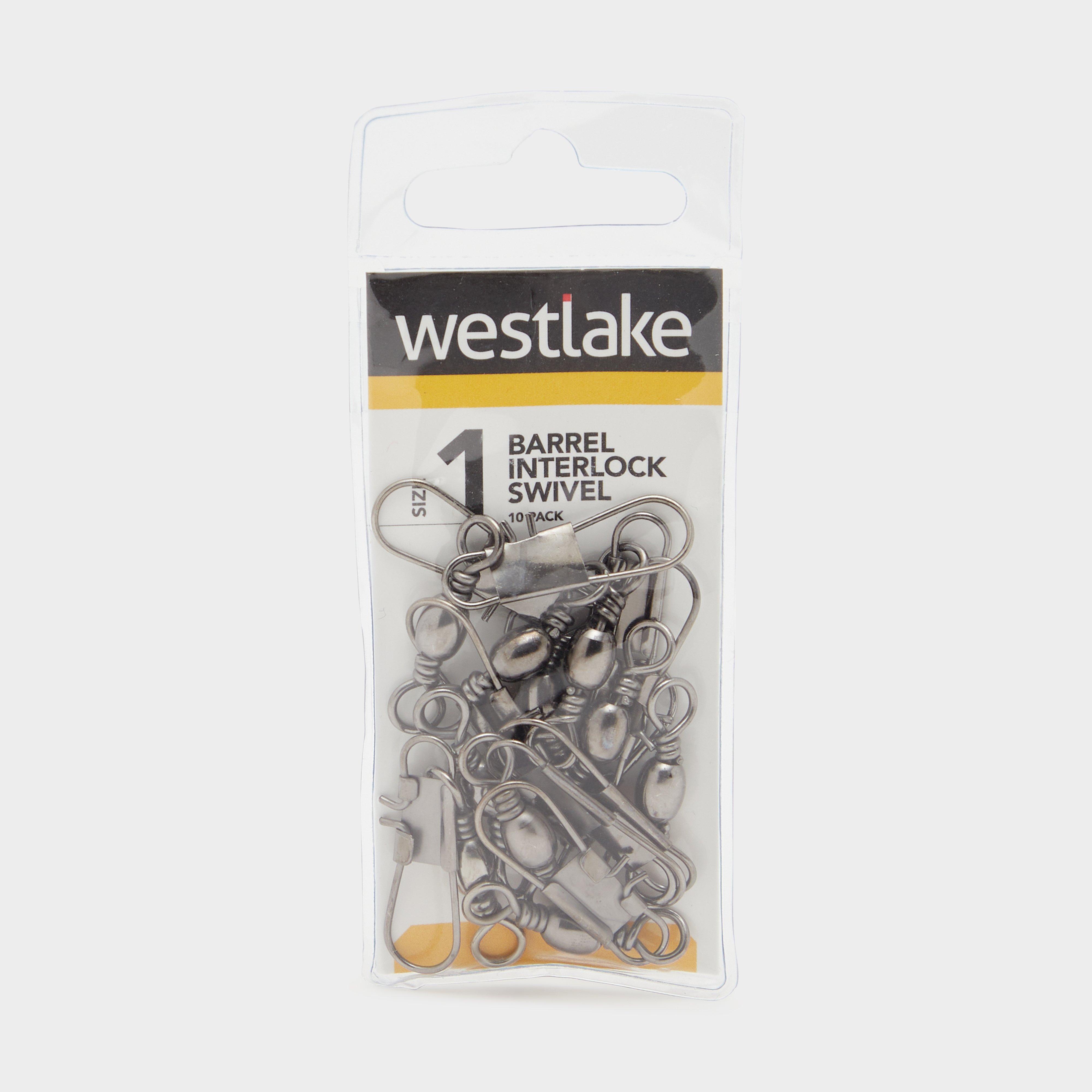 Westlake Barrel Interlock Swivel Size 1 (10 Pack)  Silver