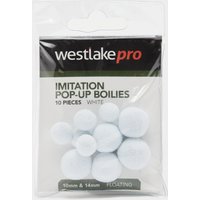 Westlake Imitation Popup Boilie 10-14mm White (10pcs)