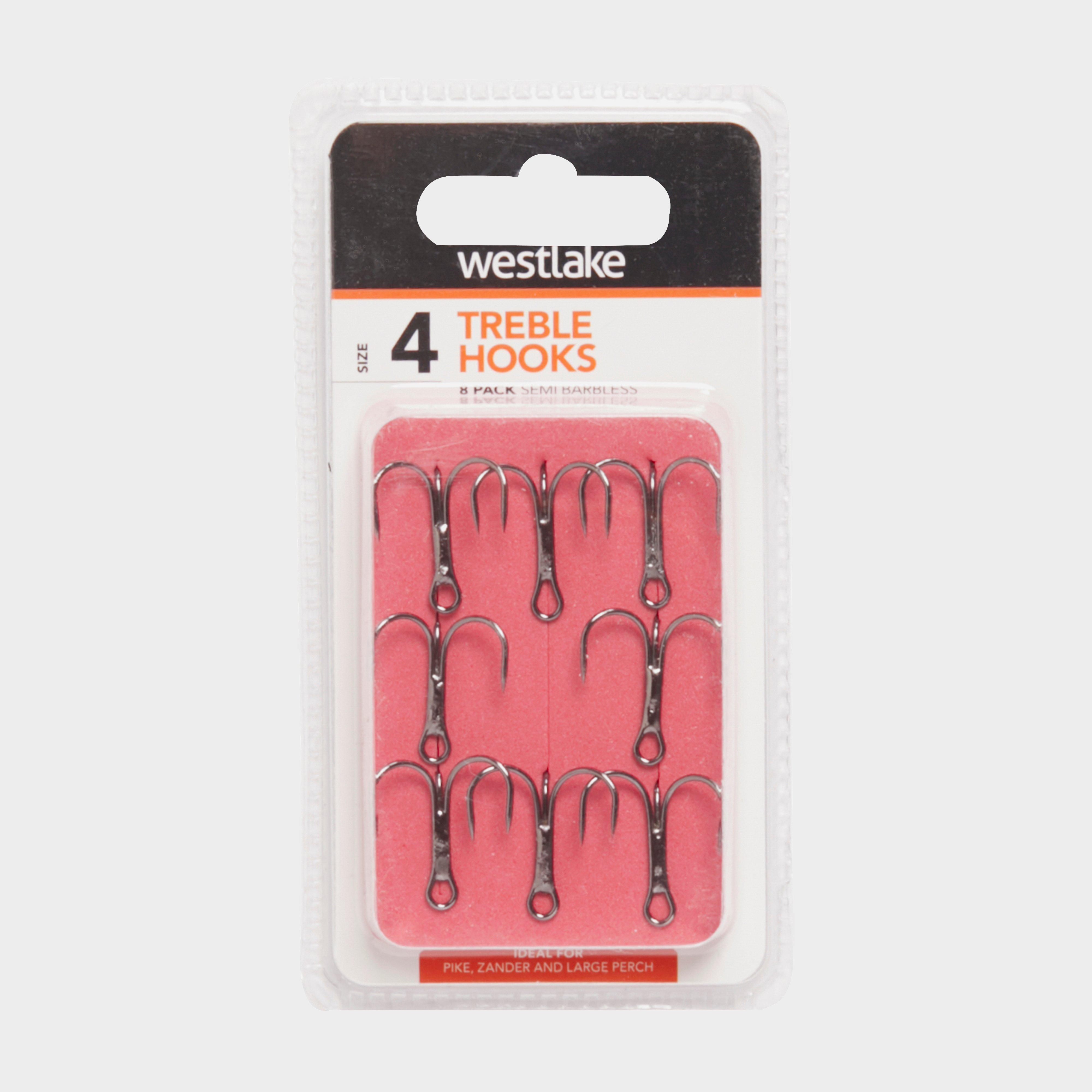 Westlake Semi-barbed Treble Hooks (size 4)