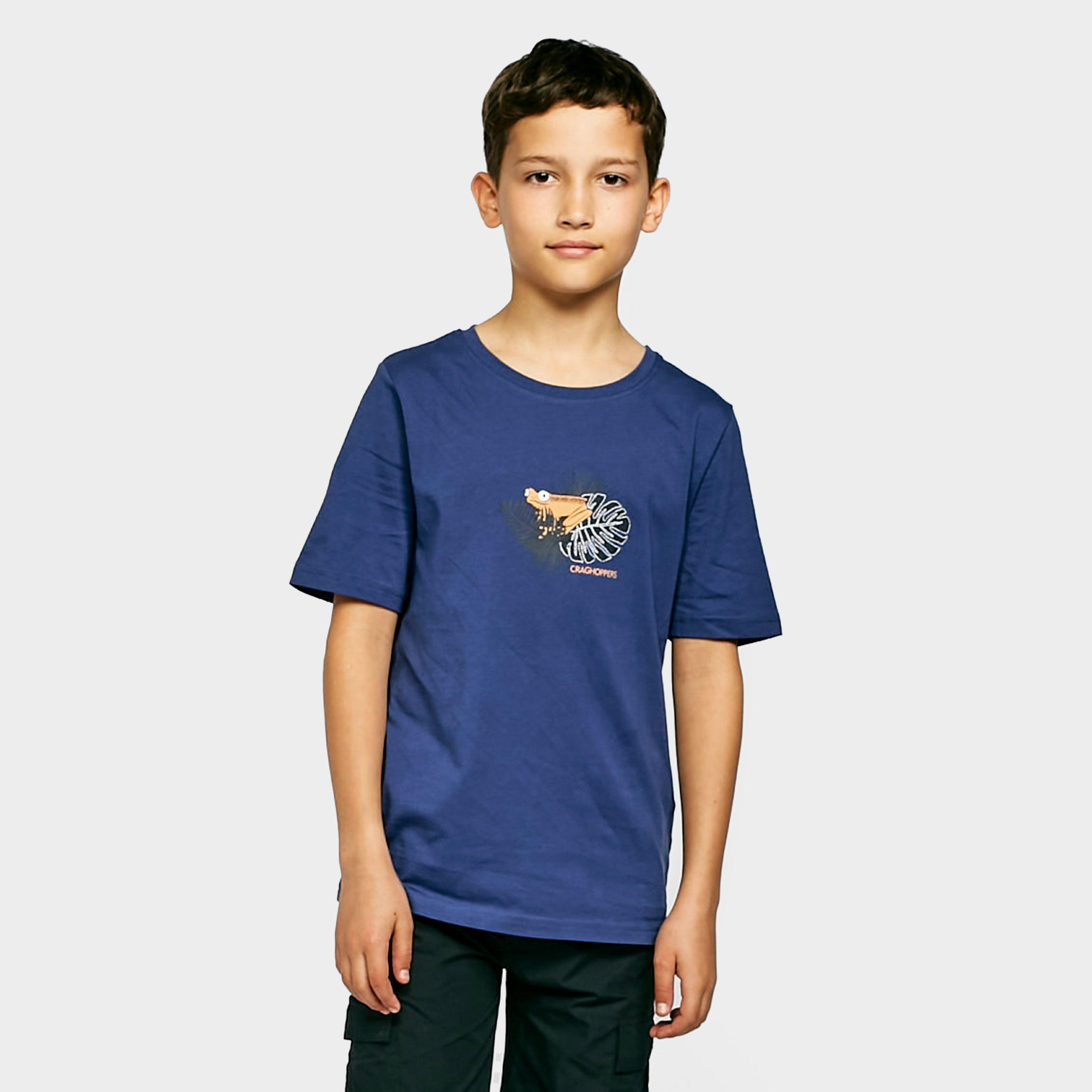 Craghoppers Kids Rubens Short Sleeved T-shirt - Blue/blue  Blue/blue
