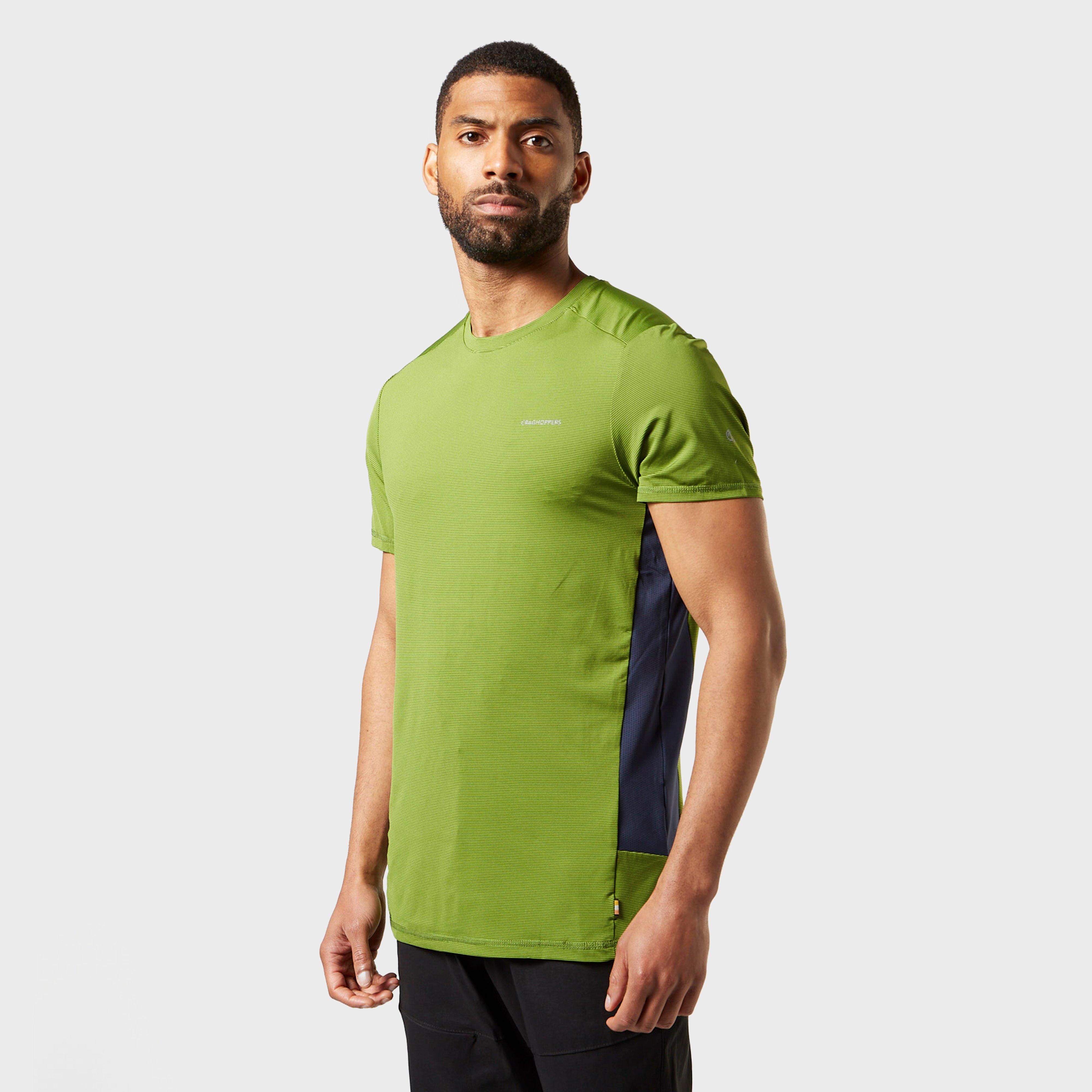 Craghoppers Mens Atmos Short Sleeved T-shirt - Green/dgn  Green/dgn
