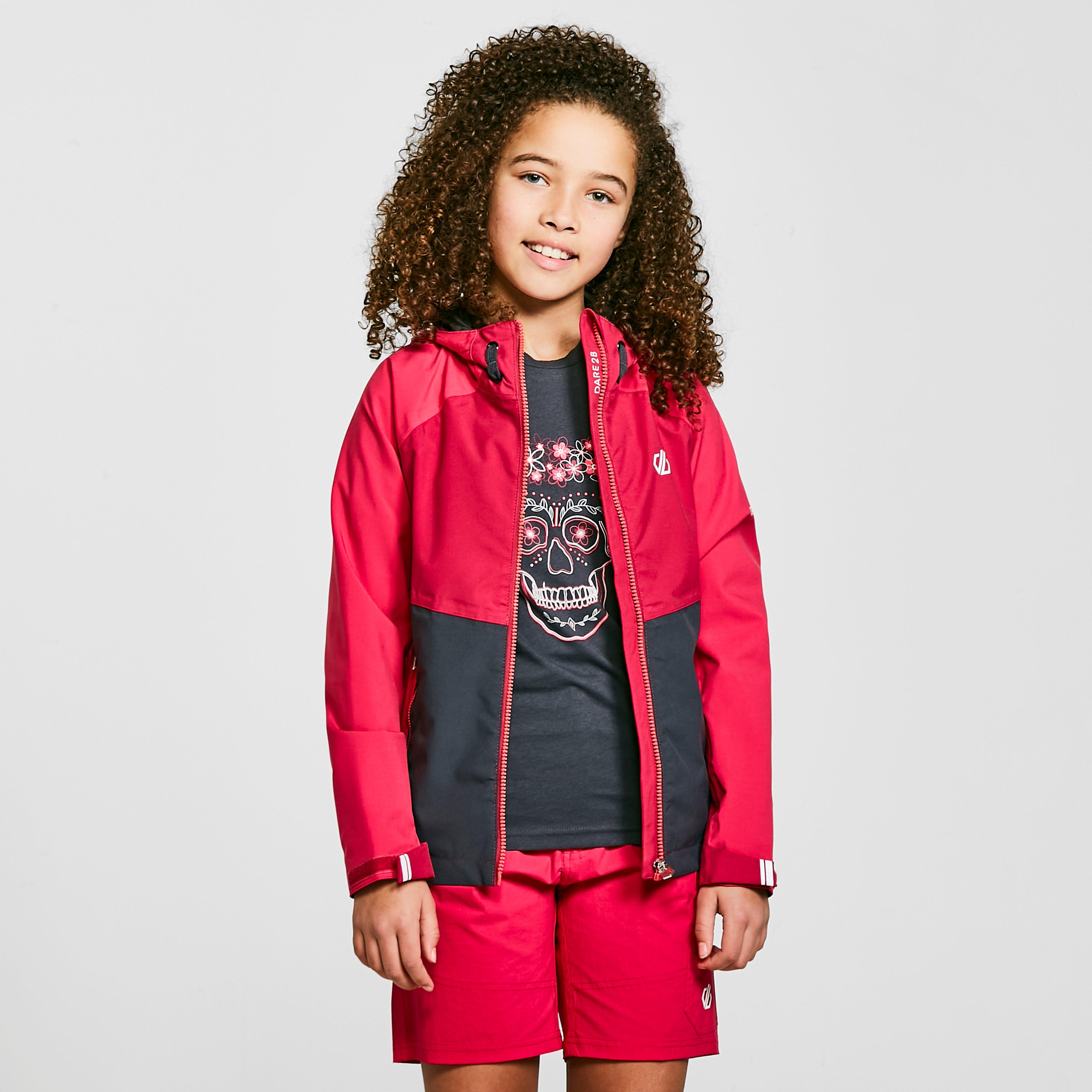 Dare 2b Kids In The Lead Ii Waterproof Jacket - Pink/black  Pink/black