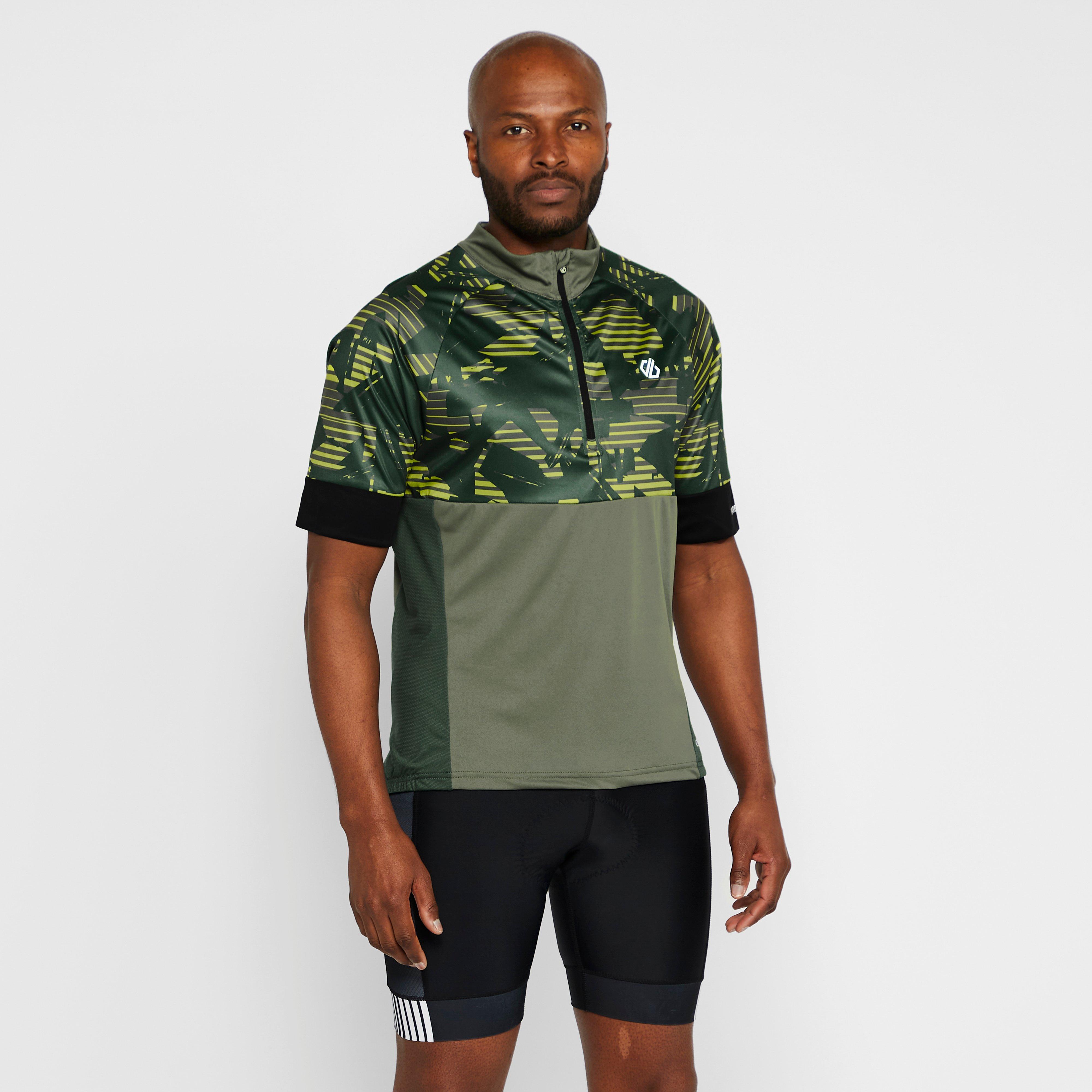 Dare 2b Mens Stay The Course Ii Cycling Jersey - Green/jersey  Green/jersey