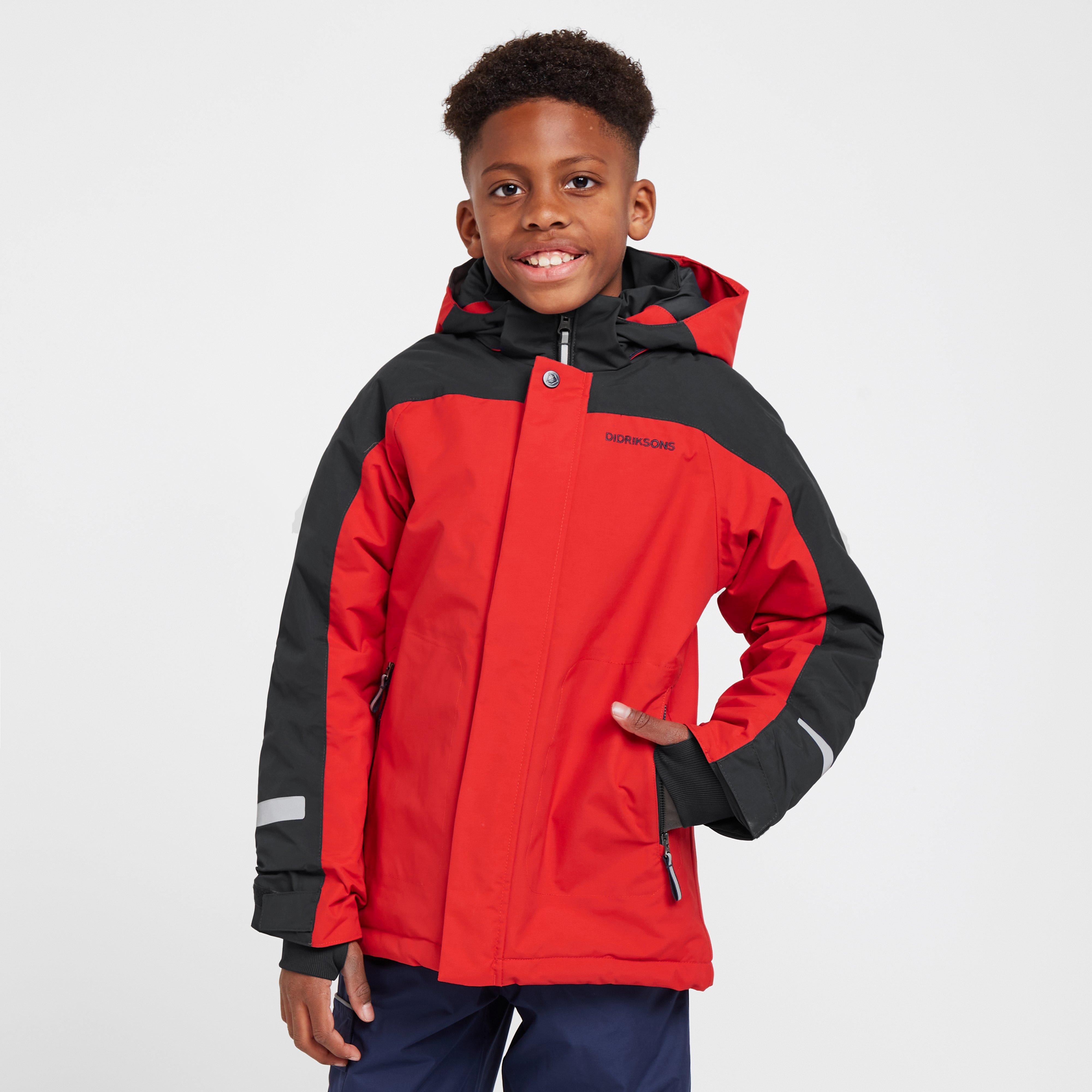 Didriksons Kids Neptun Jacket - Red/red  Red/red