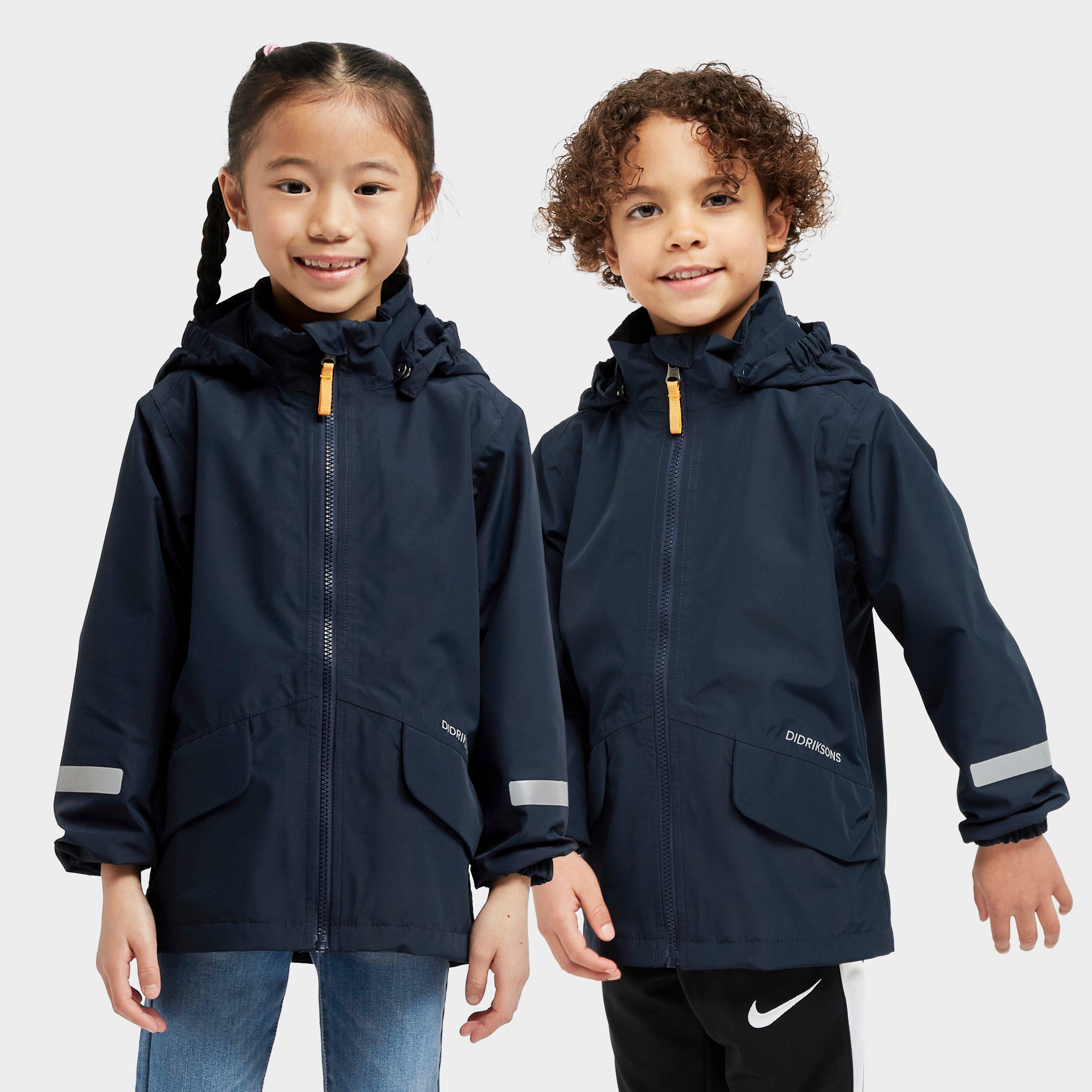 Didriksons Kids Norma Waterproof Jacket - Navy Blue/navy Blue  Navy Blue/navy Blue