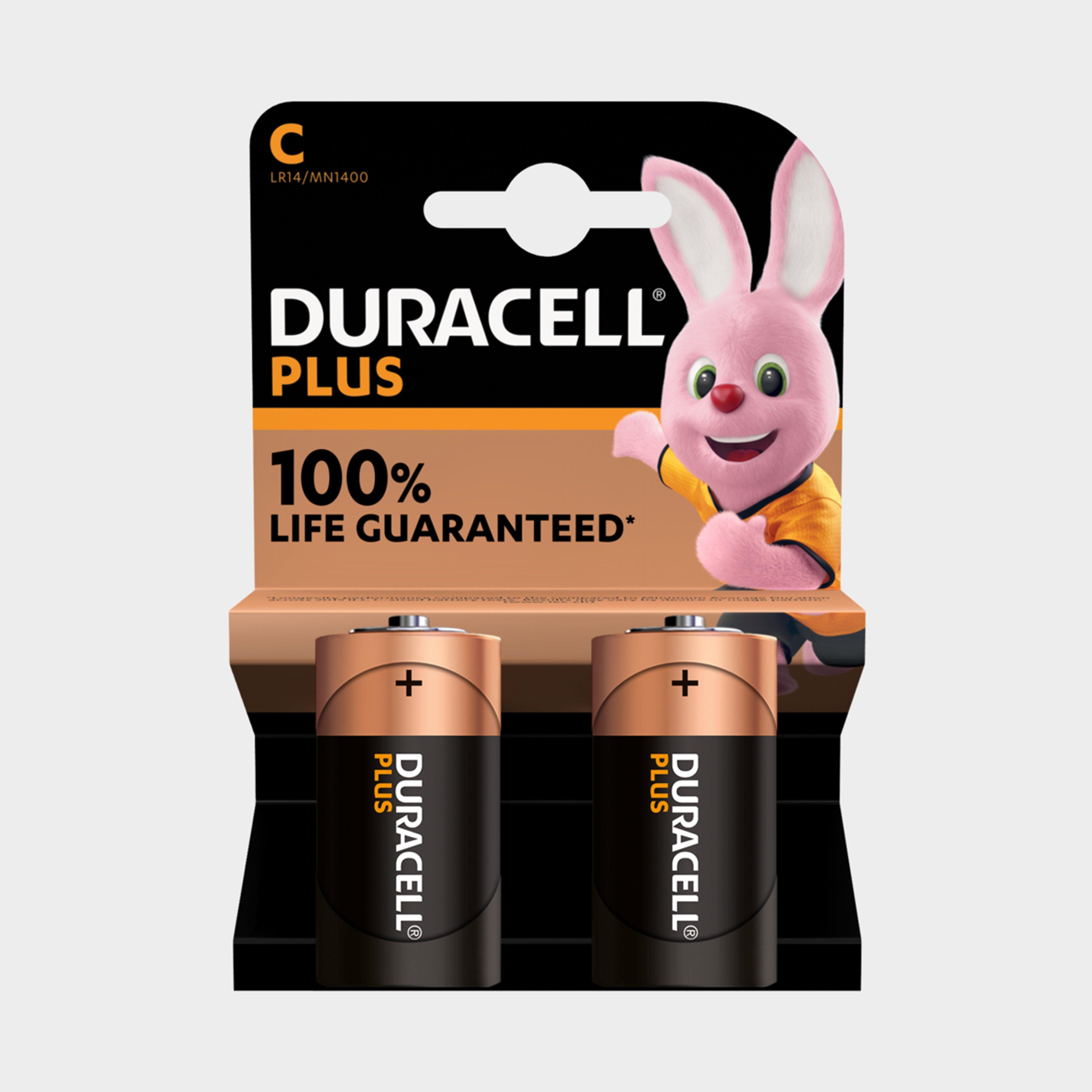 Duracell C Plus 100 Batteries (2 Pack) - Black/2pk  Black/2pk