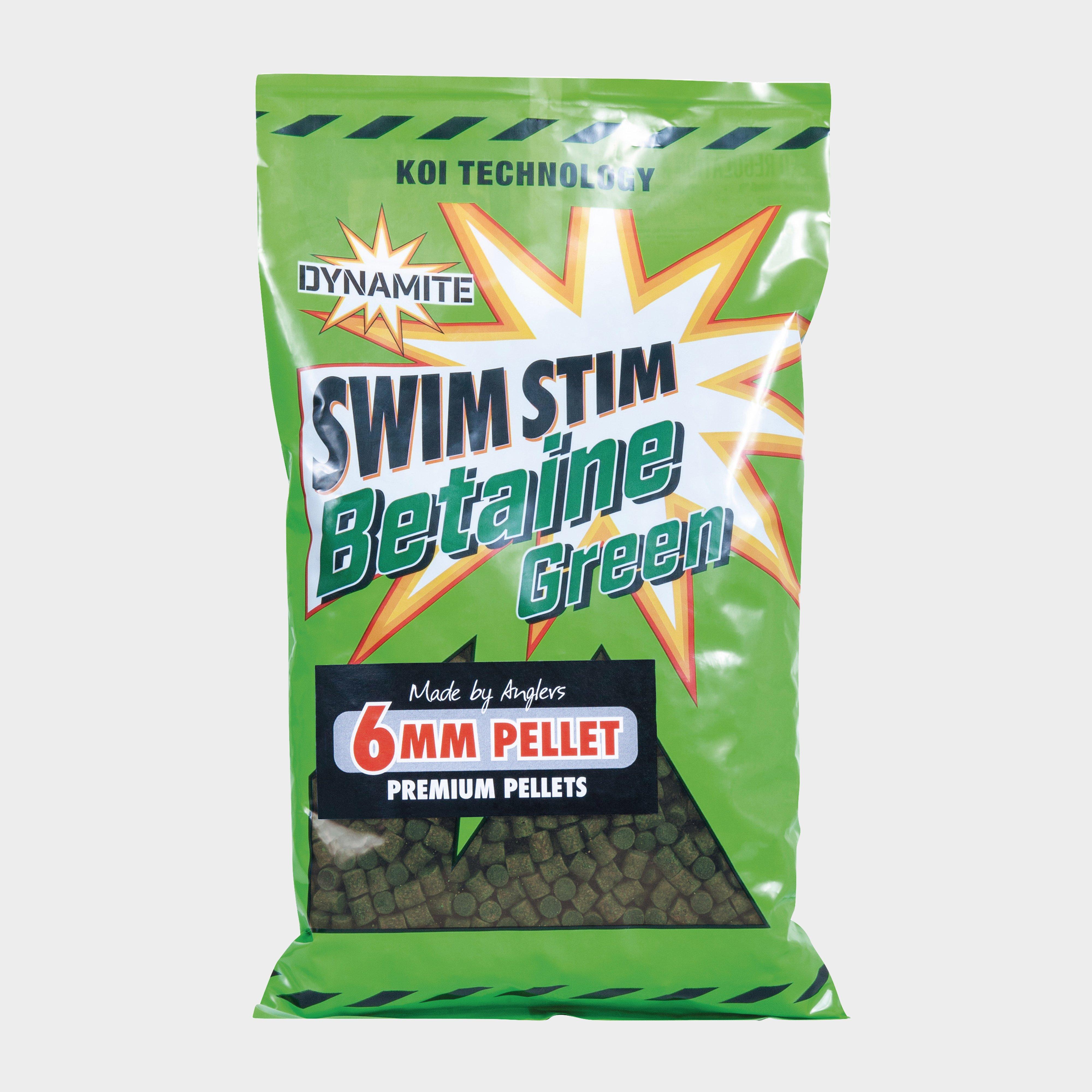 Dynamite Swim Stim Betaine Green Sinking Carp Pellets  6mm 900g - Green/gree  Green/gree