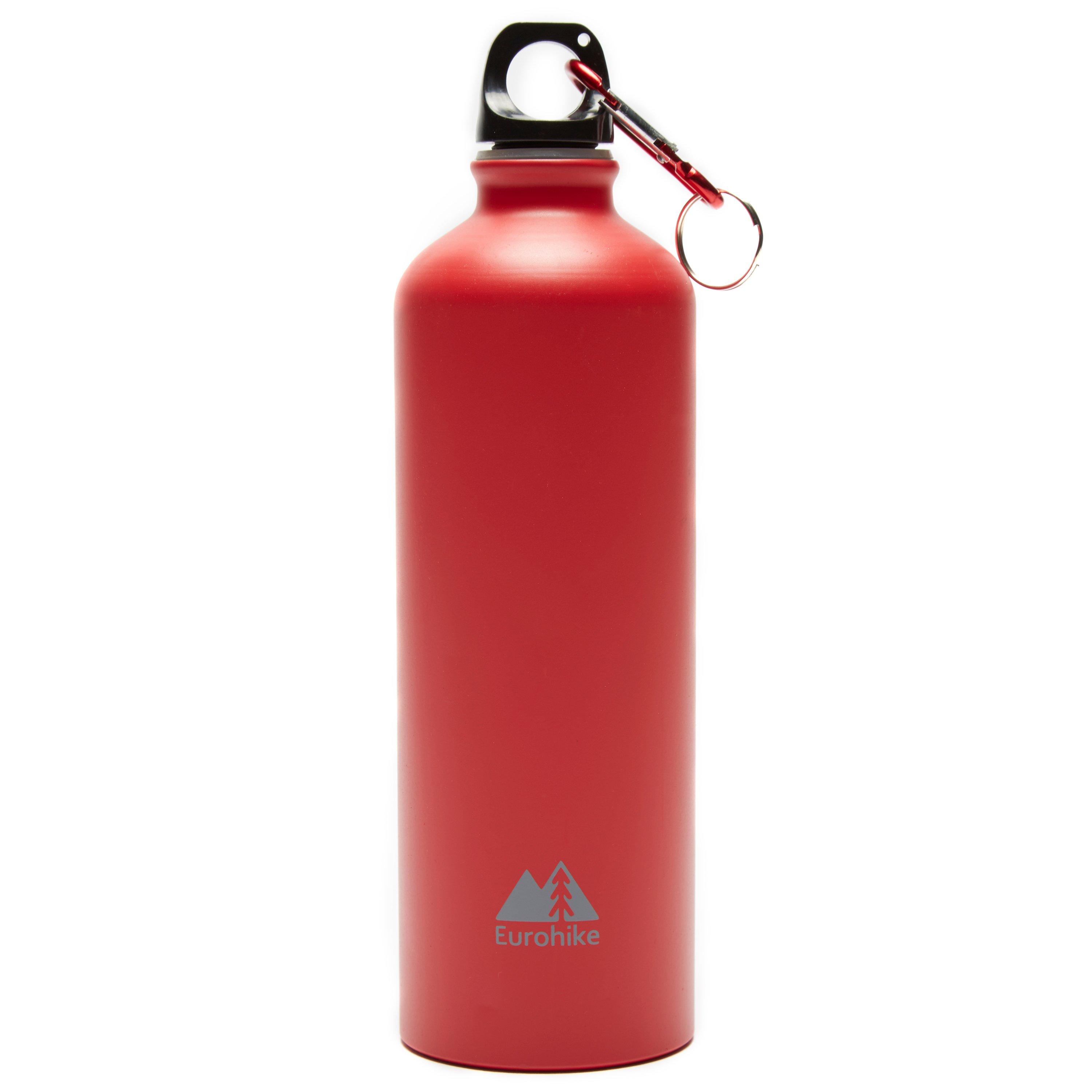 Eurohike Aqua 0.75l Aluminium Bottle - Red/red  Red/red