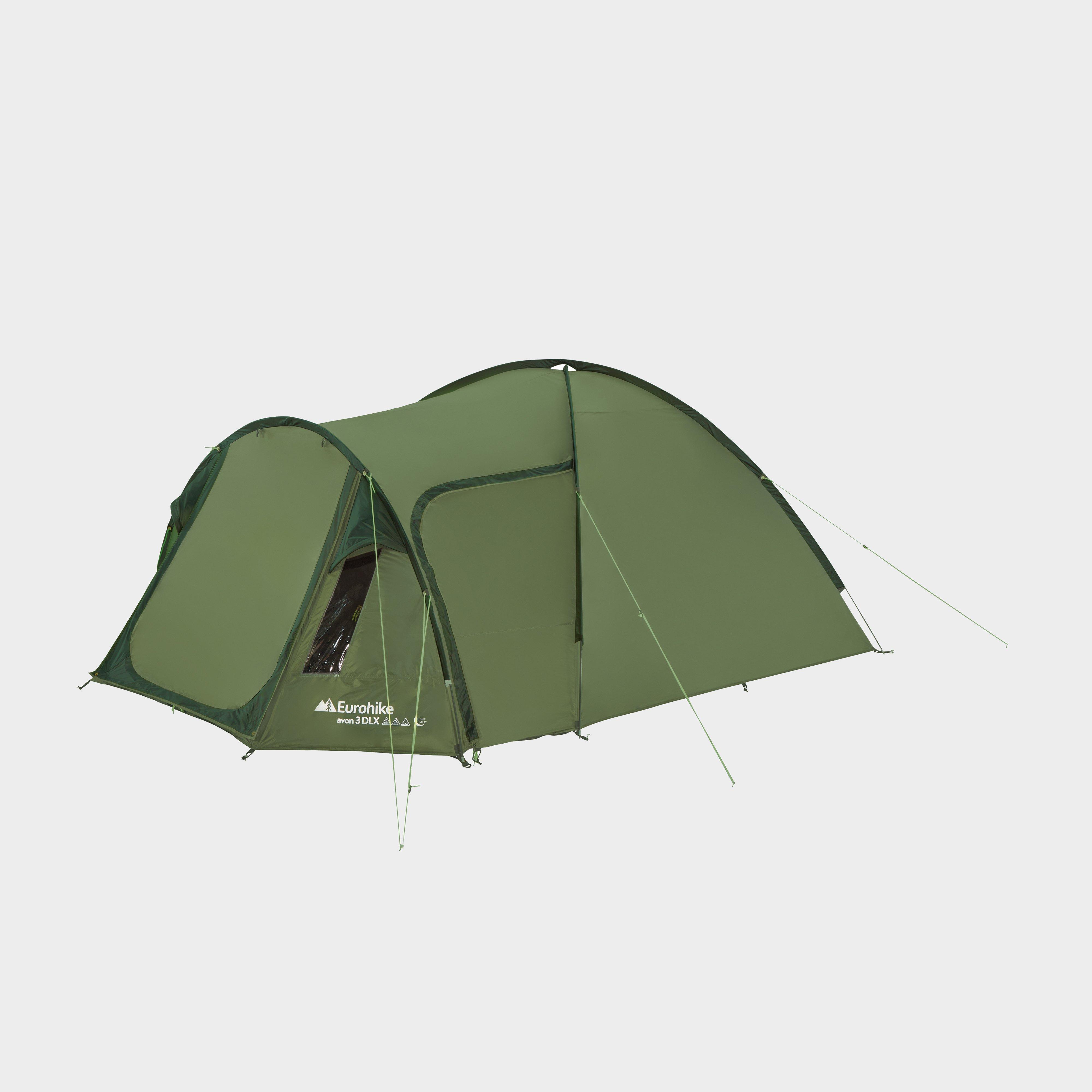 Eurohike Avon 3 Dlx Nightfall Tent - Green/green  Green/green