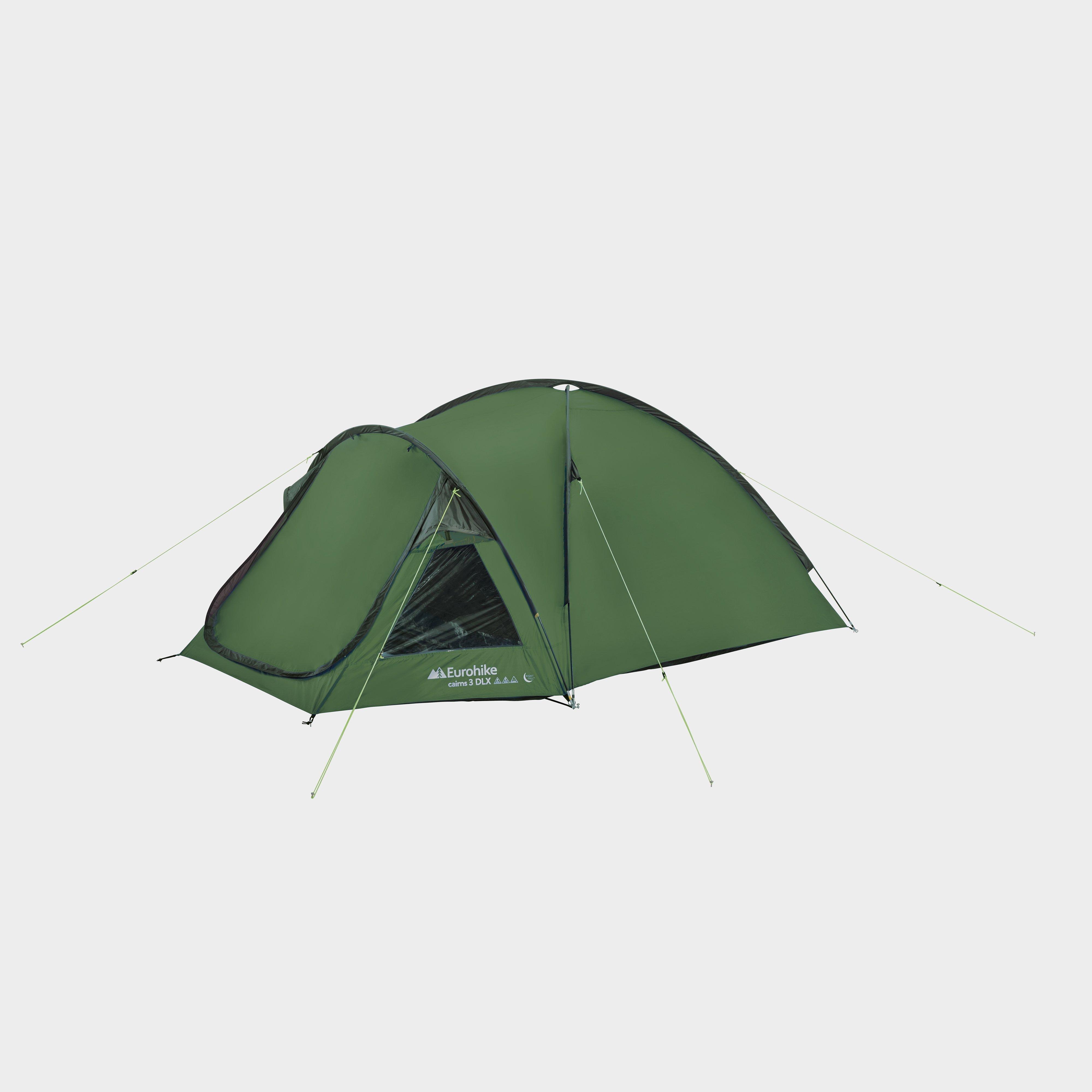 Eurohike Cairns 3 Dlx Nightfall Tent - Green/grn  Green/grn