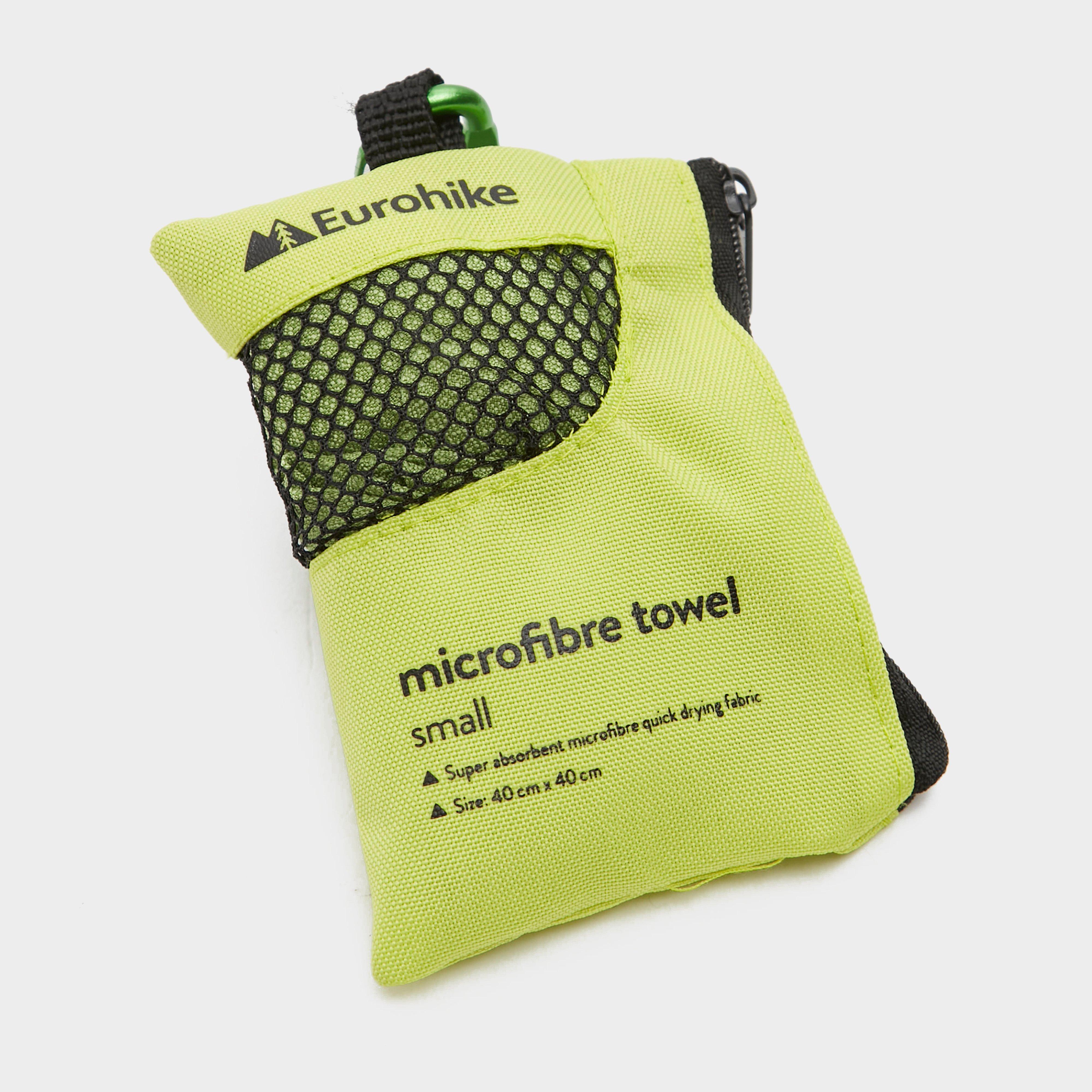 Eurohike Microfibre Mini Clip Towel (40x40cm) - Green/green  Green/green