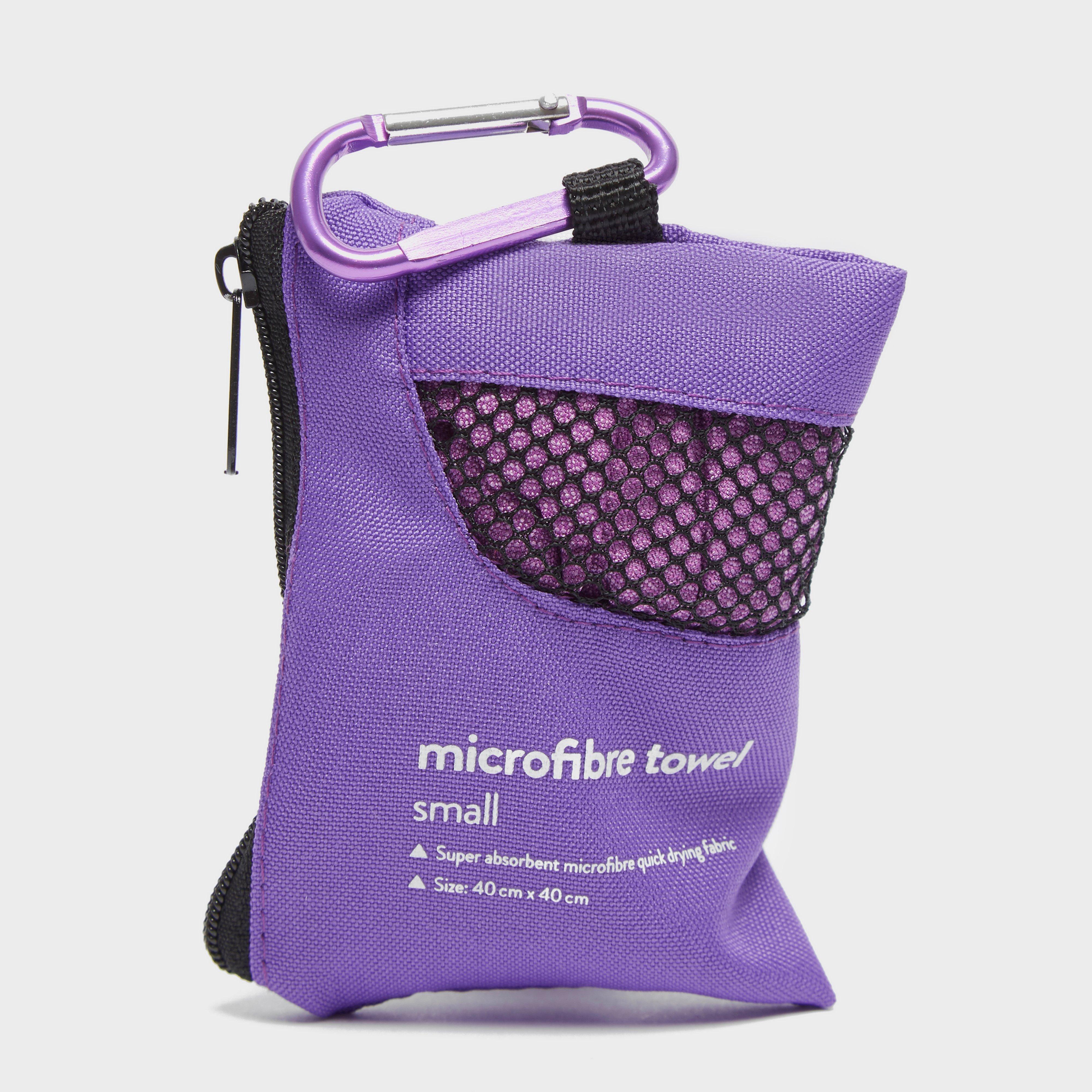 Eurohike Microfibre Mini Clip Towel (40x40cm) - Purple/pnk  Purple/pnk
