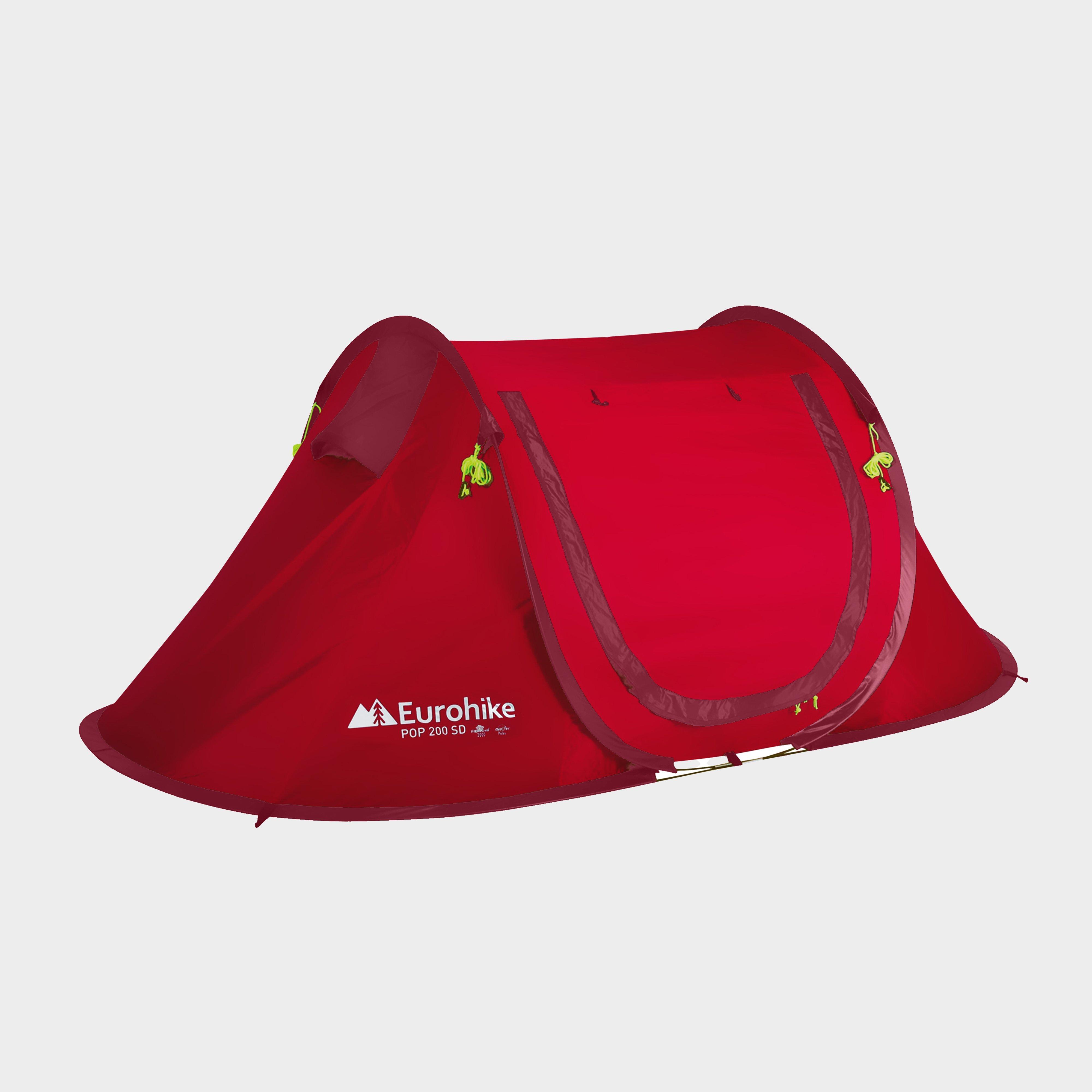 Eurohike Pop 200 2 Person Tent - Red/red  Red/red