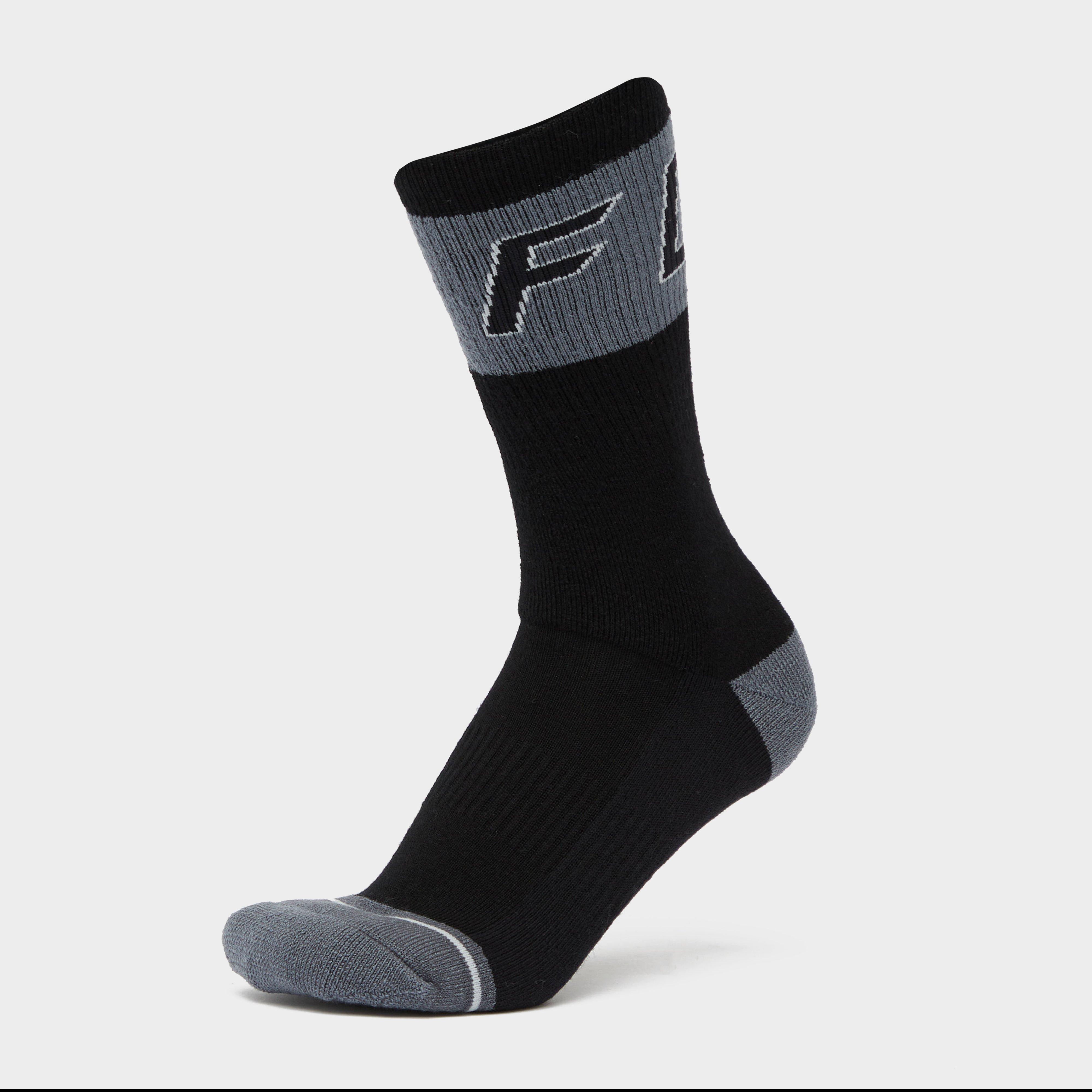 Fox 8 Winter Wool Socks - Black/black  Black/black