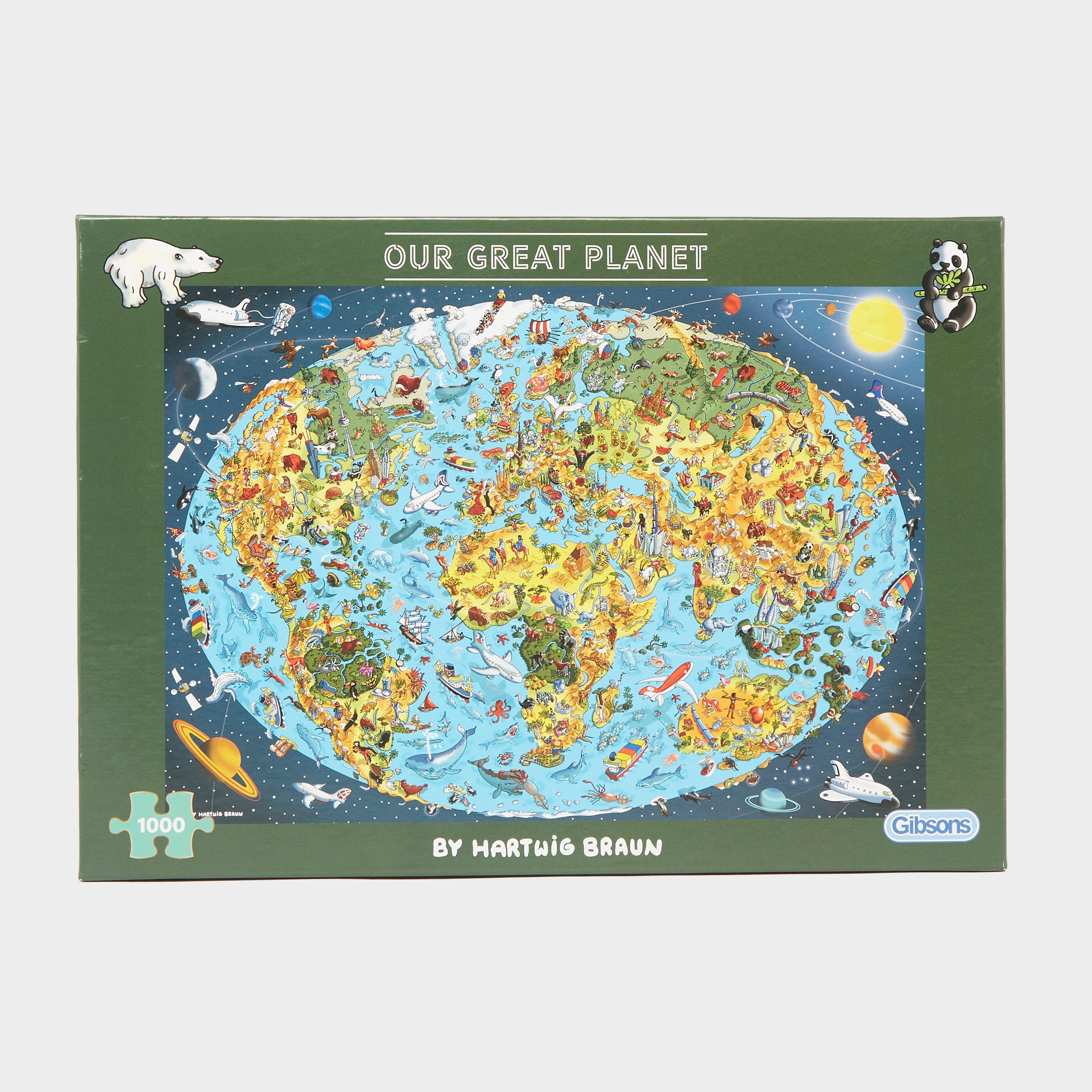 Gibsons Our Great Planet 1000 Piece Jigsaw Puzle - Green/green  Green/green