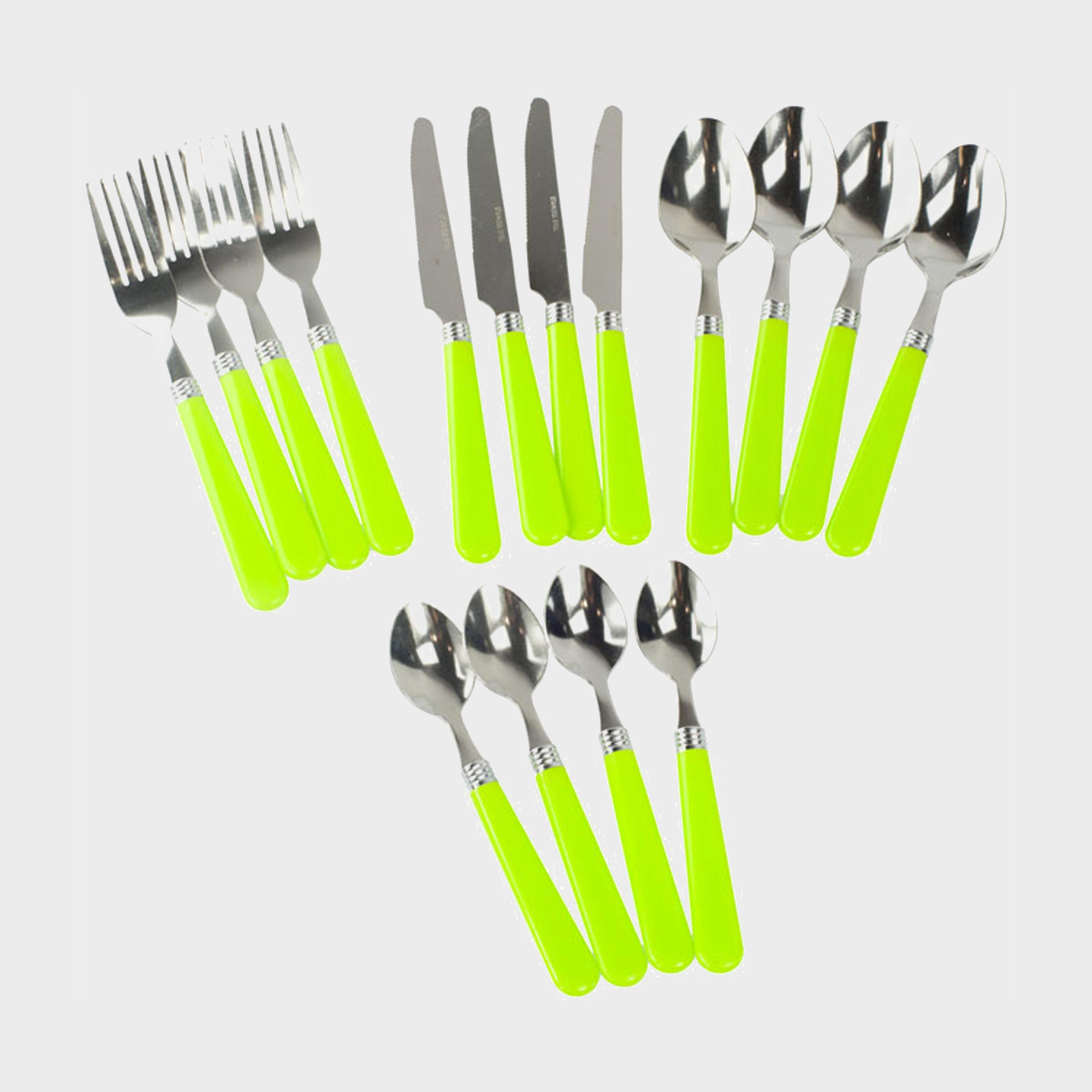 Hi-gear 16 Piece Cutlery Set - Green/set  Green/set