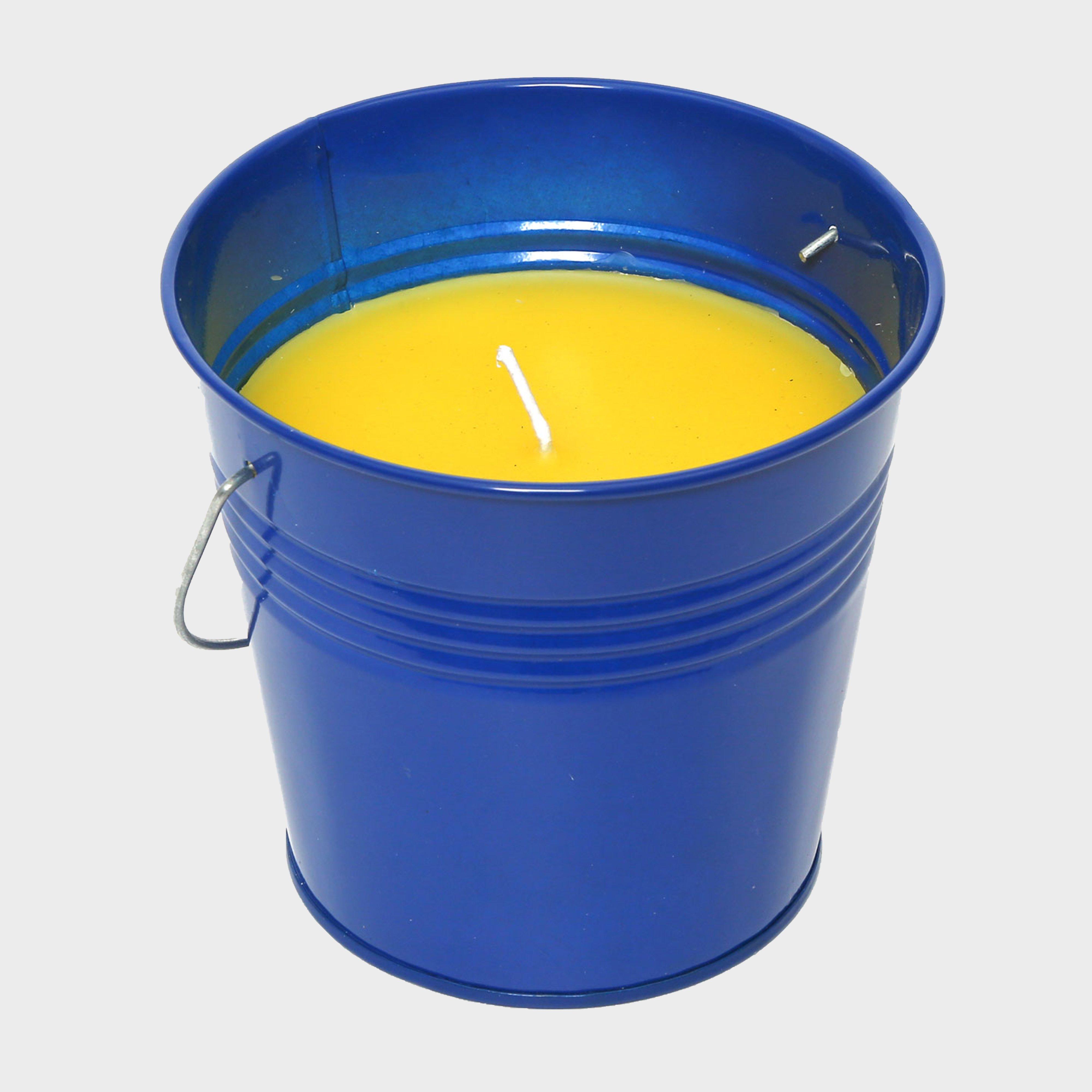 Hi-gear Citronella Large Bucket Candle - Blue/c  Blue/c