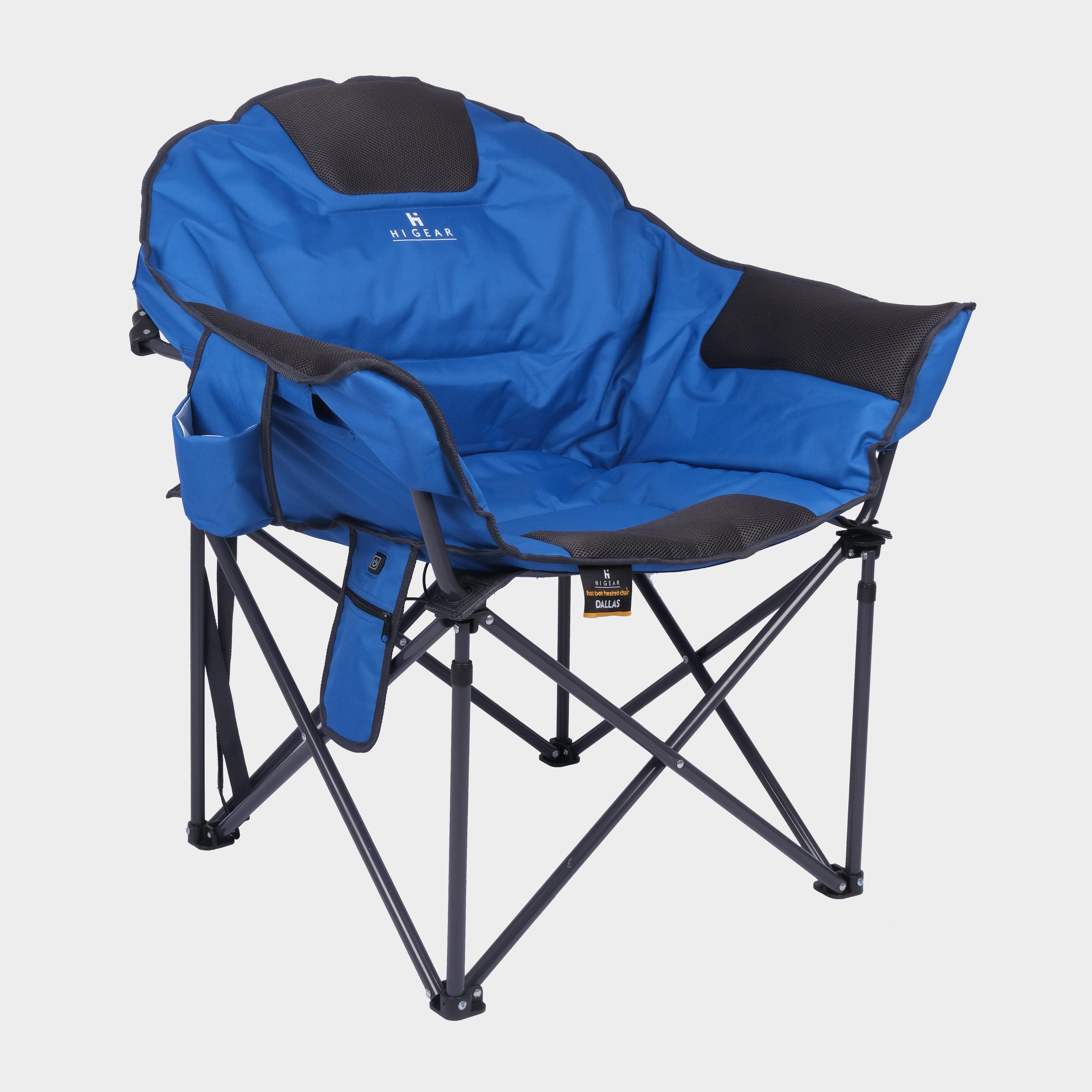 Hi-gear Dallas Heated Moon Chair - Blue/blue  Blue/blue
