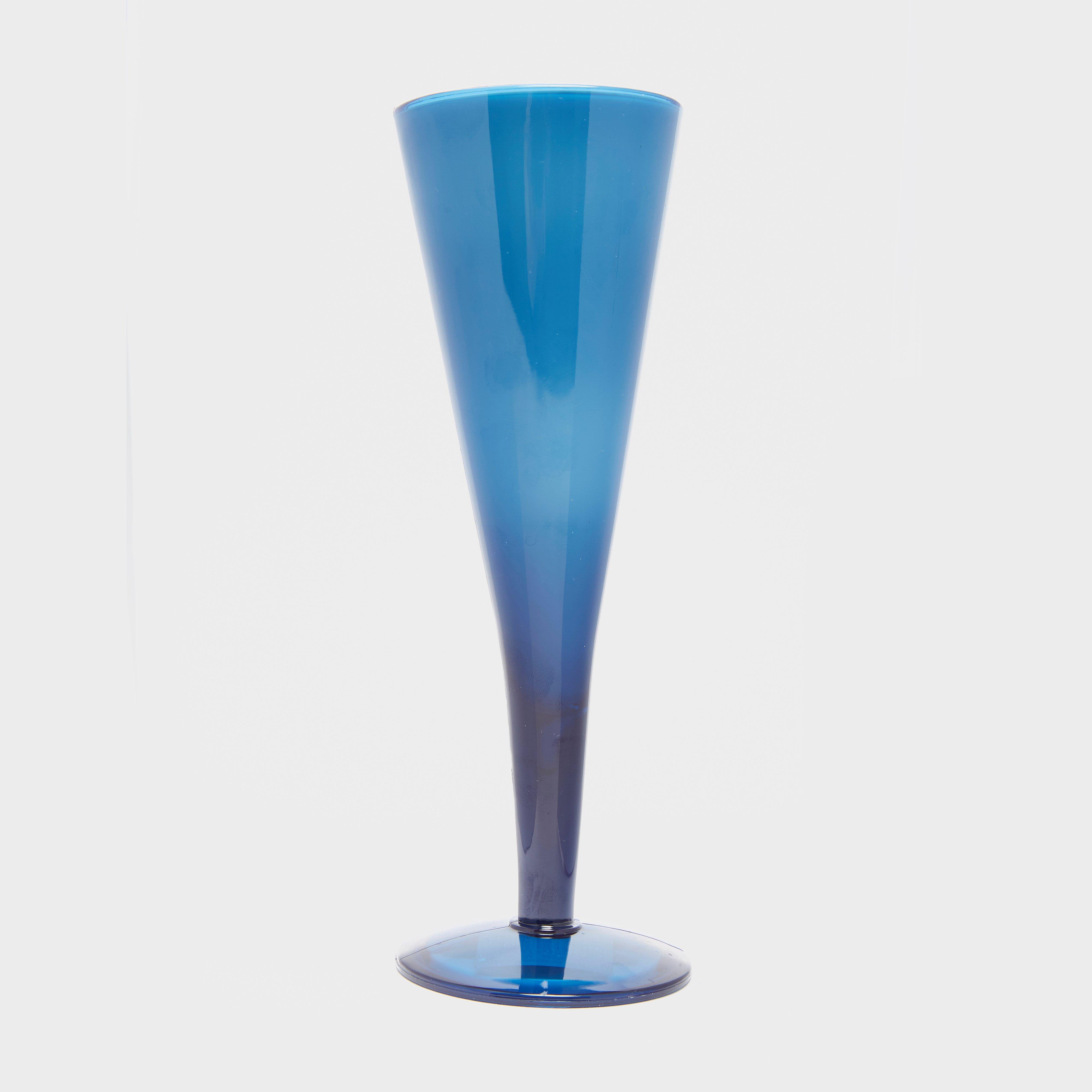 Hi-gear Deluxe Plastic Champagne Flute - Blue/bbl  Blue/bbl