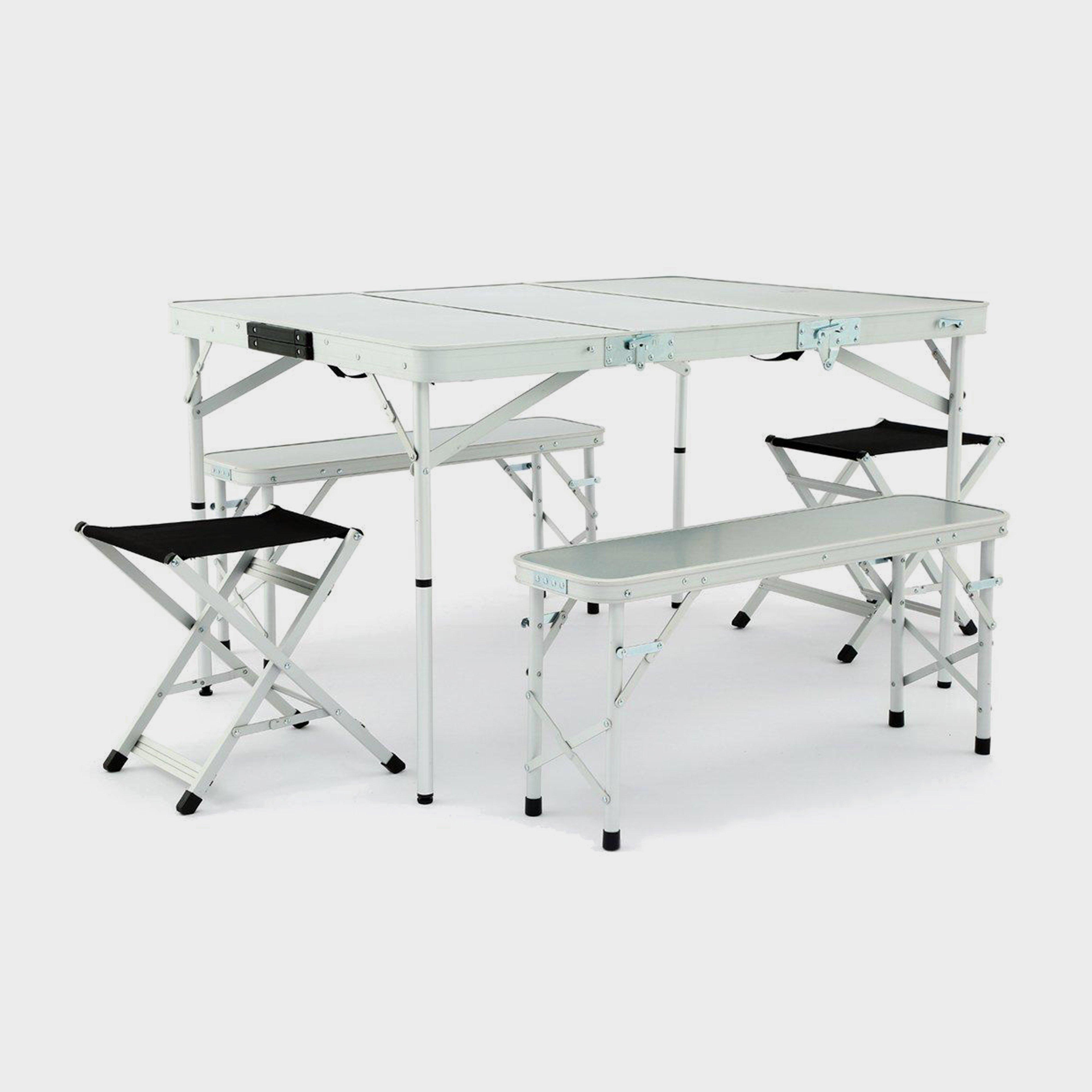 Hi-gear Elite Picnic Table Set - Silver/set  Silver/set
