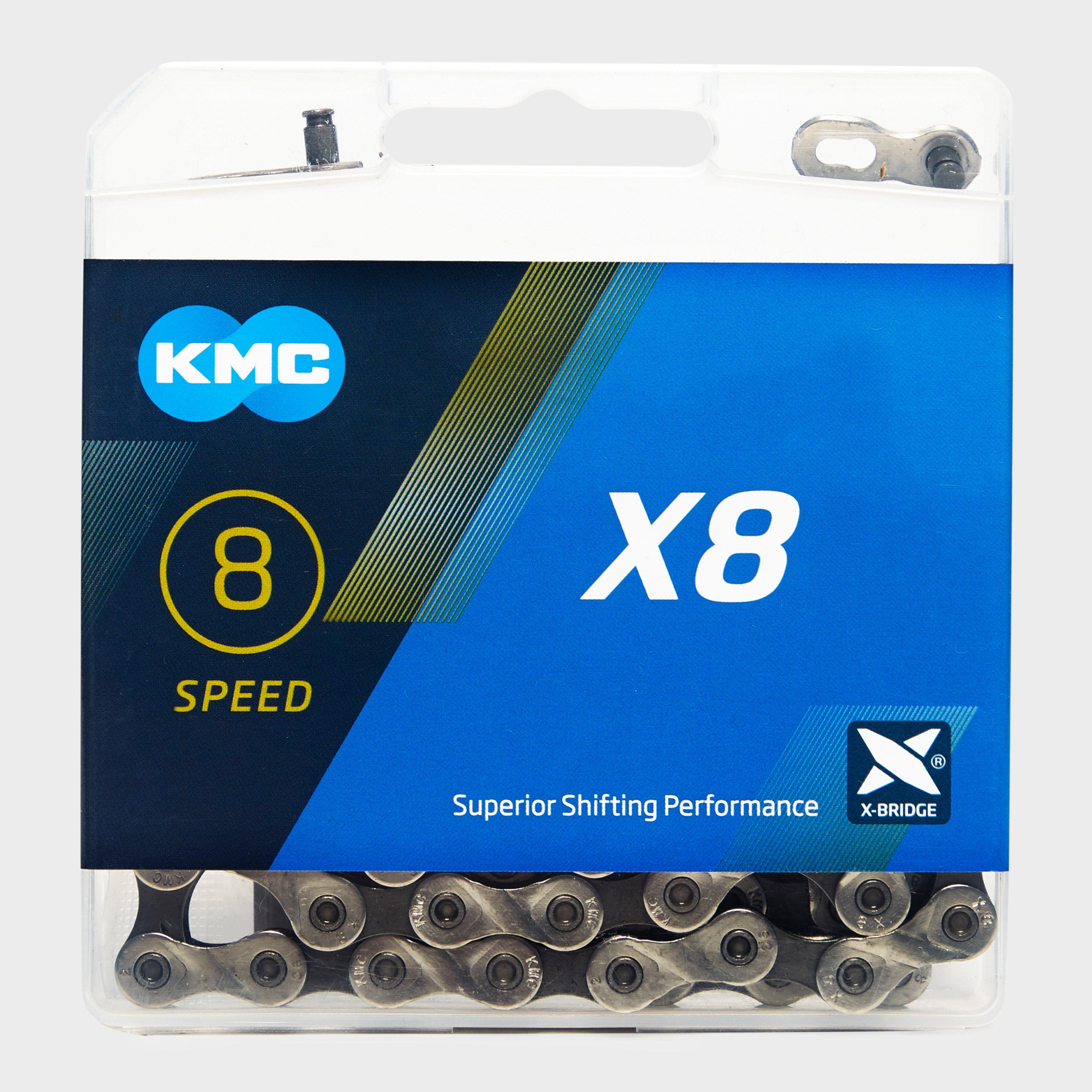 Kmc Chains X8 Mtb Bike Chain - Silver/grey  Silver/grey