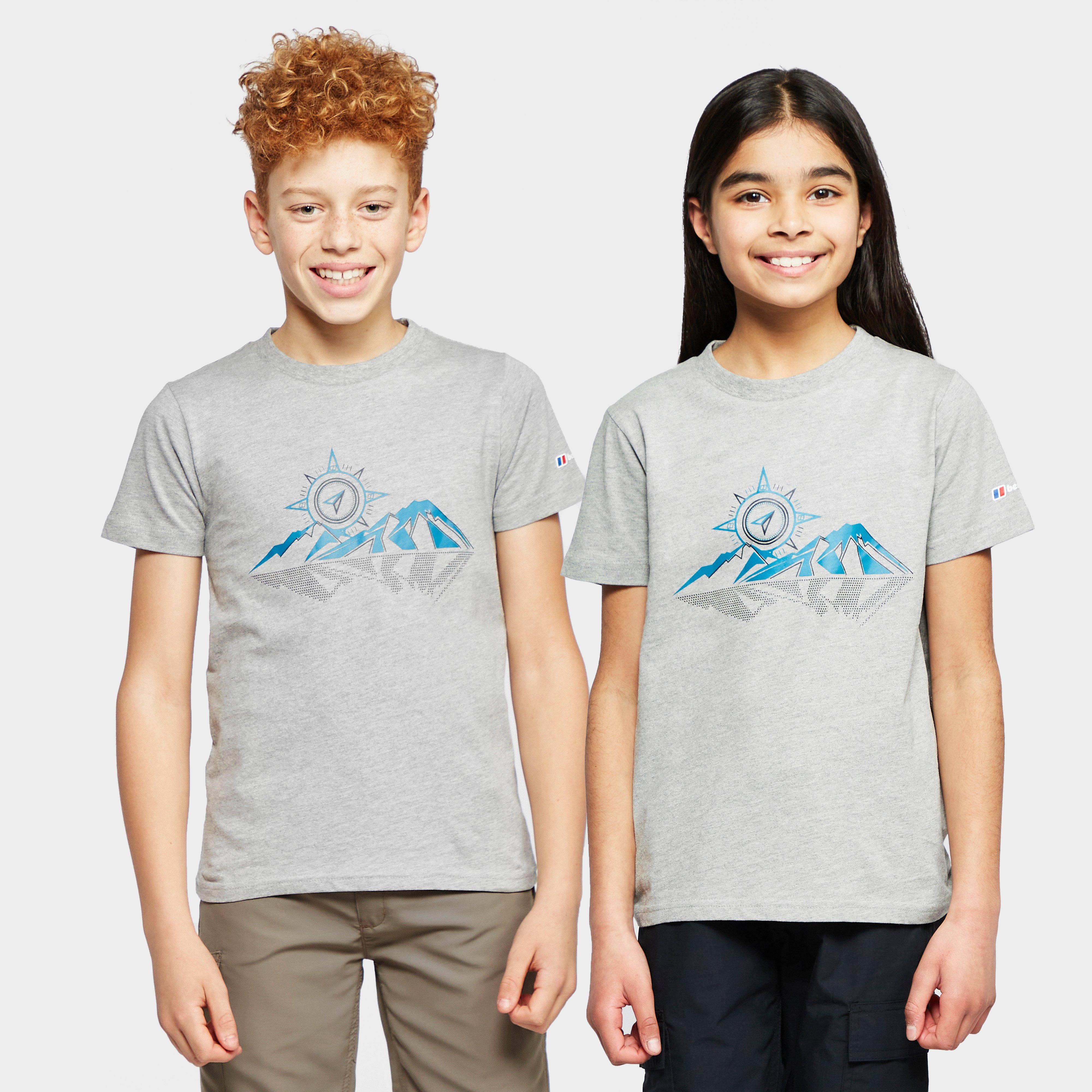 Berghaus Kids Mountain Compass T-shirt - Grey/gry  Grey/gry
