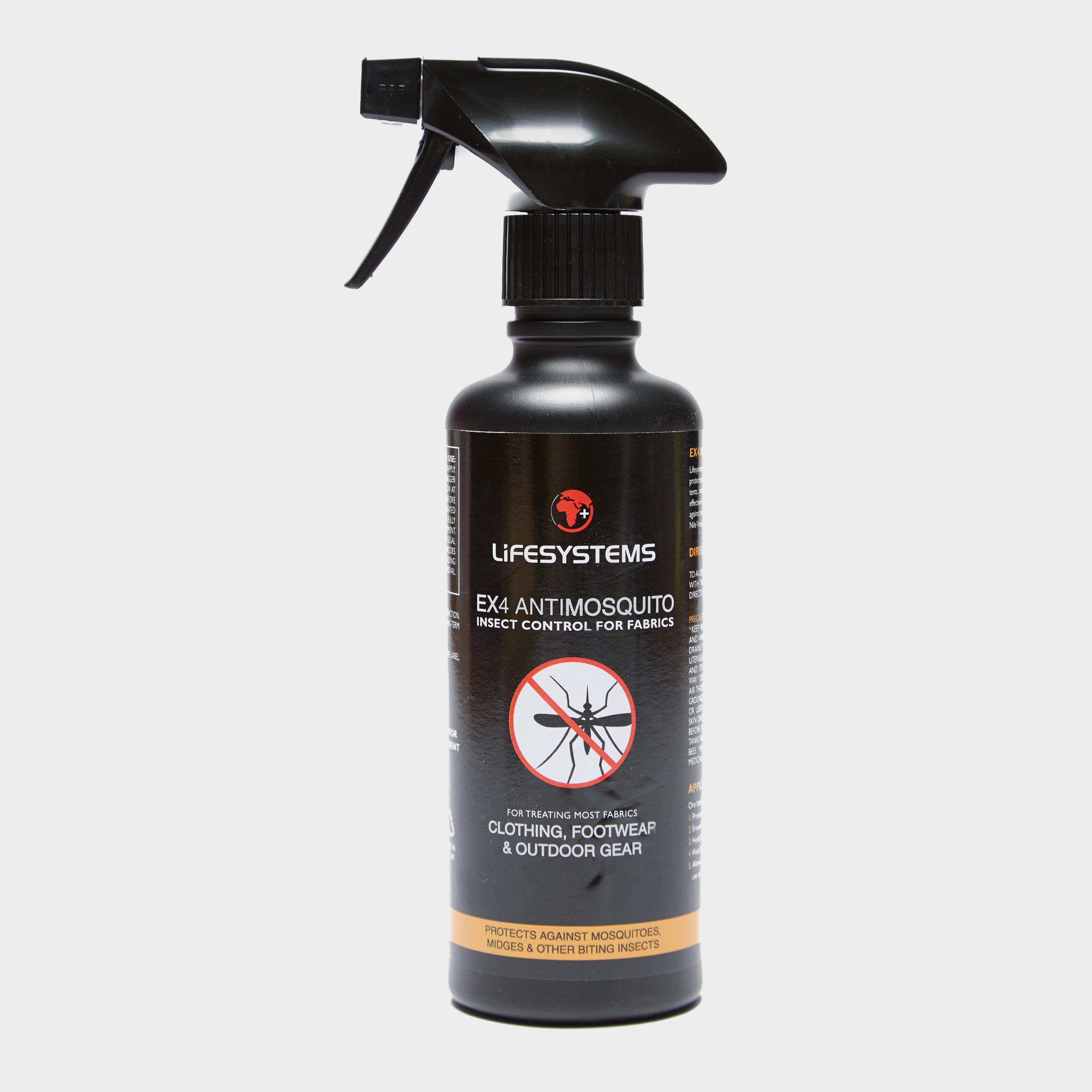 Lifesystems Ex4 Anti Mosquito Spray - Black  Black