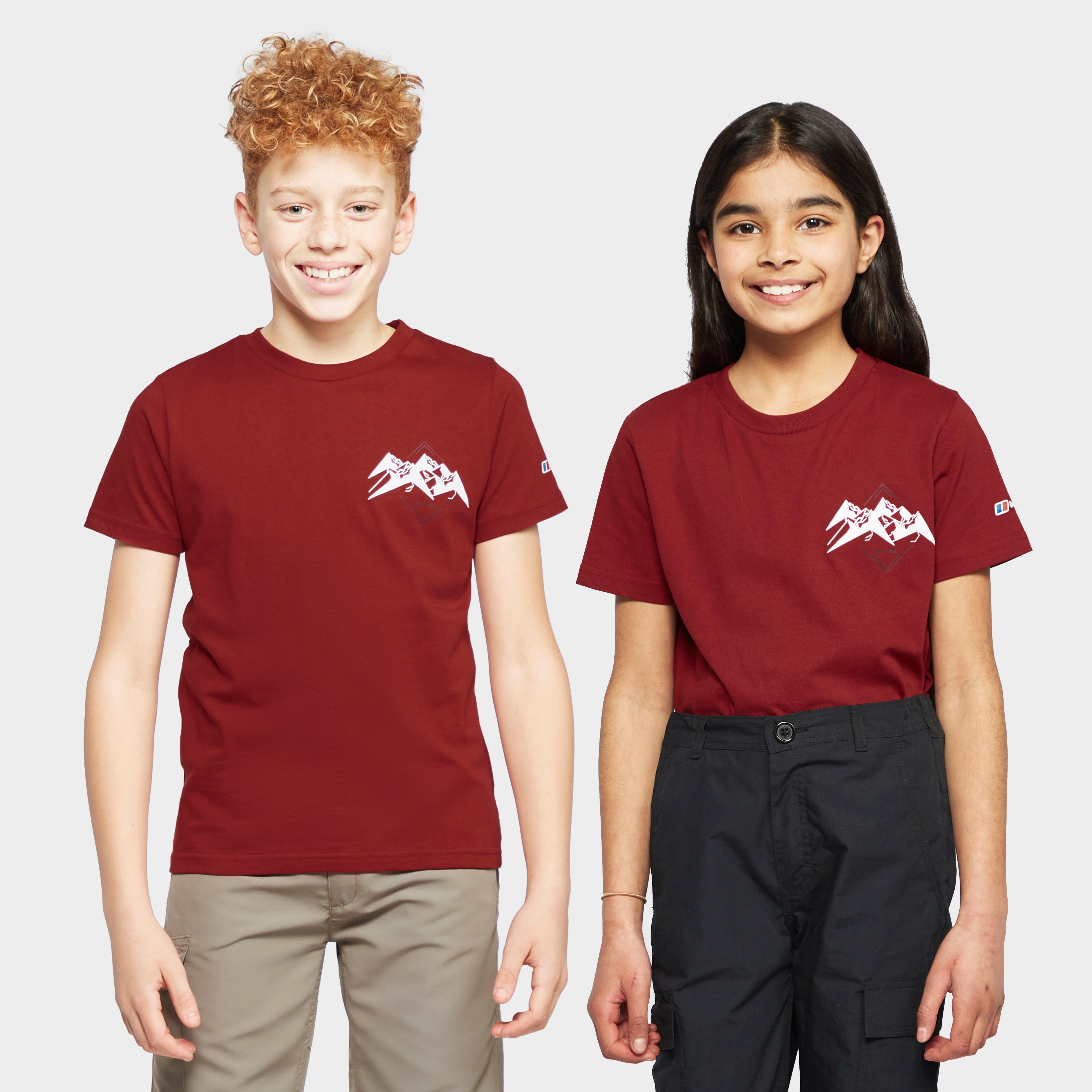 Berghaus Kids Small Side Mountain T-shirt - Red/red  Red/red